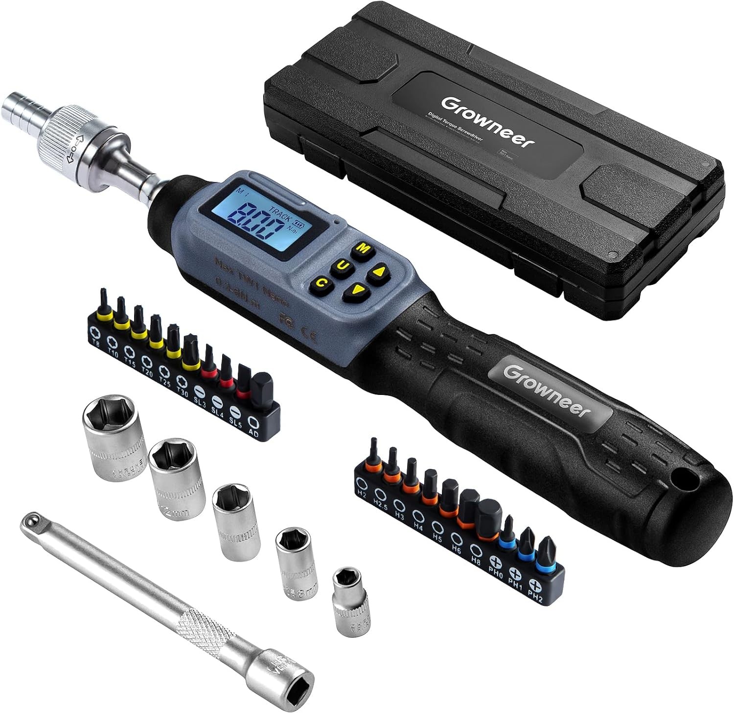 Upgraded Digital Torque Screwdriver, 3.5-70.8 In-lbs/0.4-8 Nm, 1/4” Drive Inch
