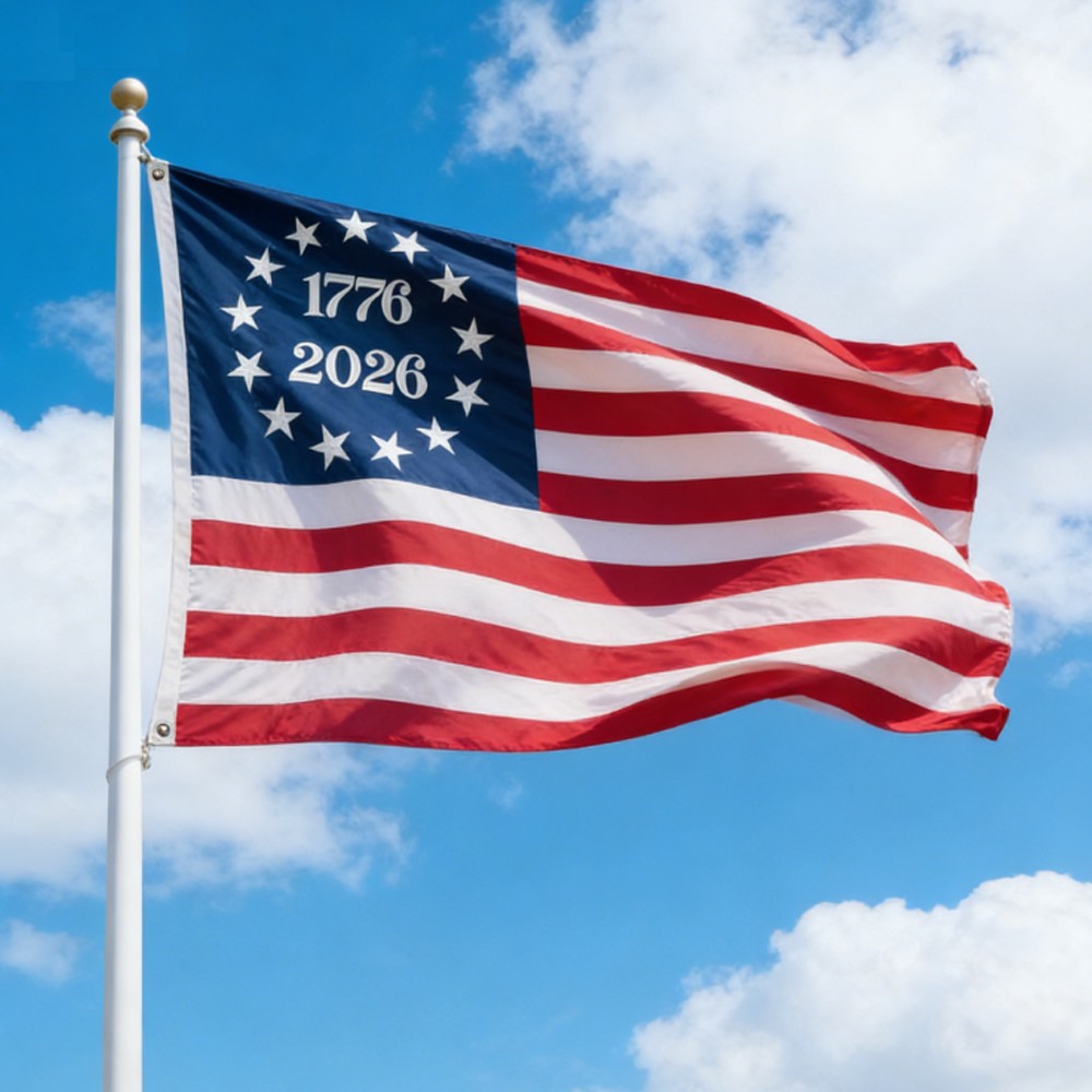 3×5 Ft Outdoor Edition 1776 – 2026 American Flag 250th Anniversary American Flag