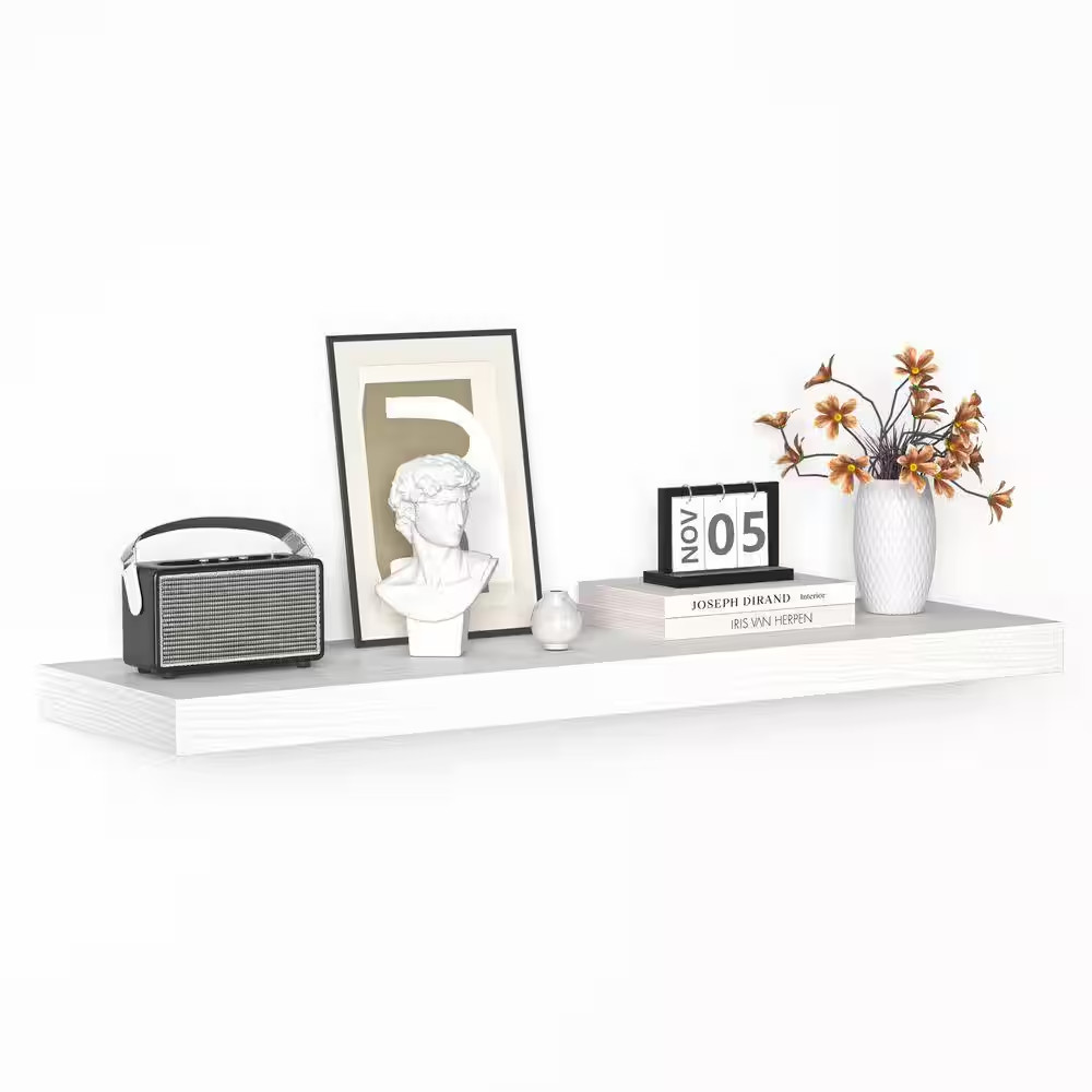 36 In.W X 10.3 In.D Floating Shelves,Wall Mounted,With Invisible Brackets,Decora