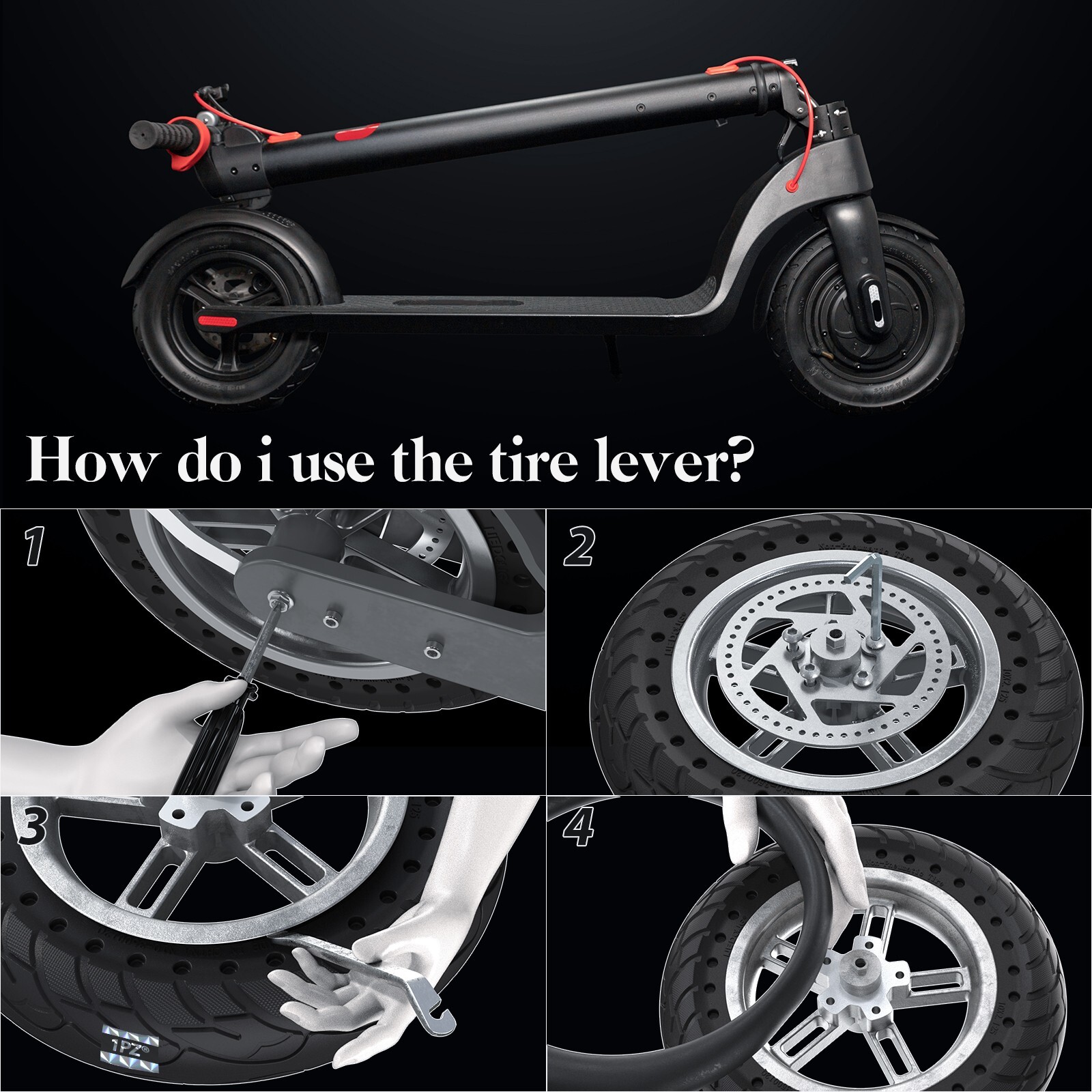 10 Inch Electric Scooter Solid Tire 10X2.125 Tyre M365 & Gotrax G4 Xiaomi Pro 1S