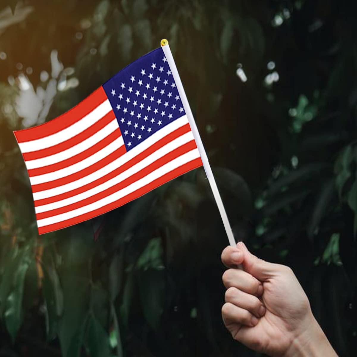 Small American Flags On Stick, Mini Handheld American USA Flag, Ideal For Par…