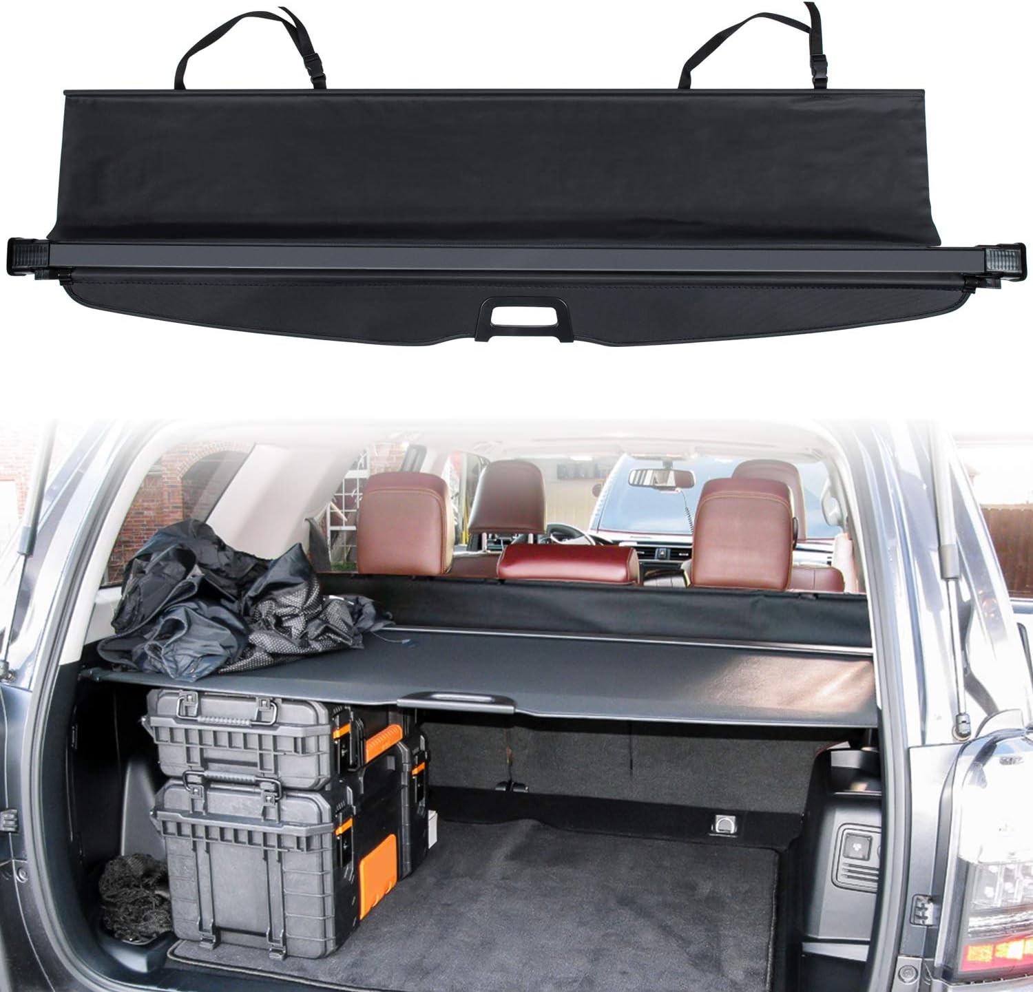 Trunk Cargo Cover for Toyota 4runner 2010-2018 2019 2020 2021 2022 2023 2024…