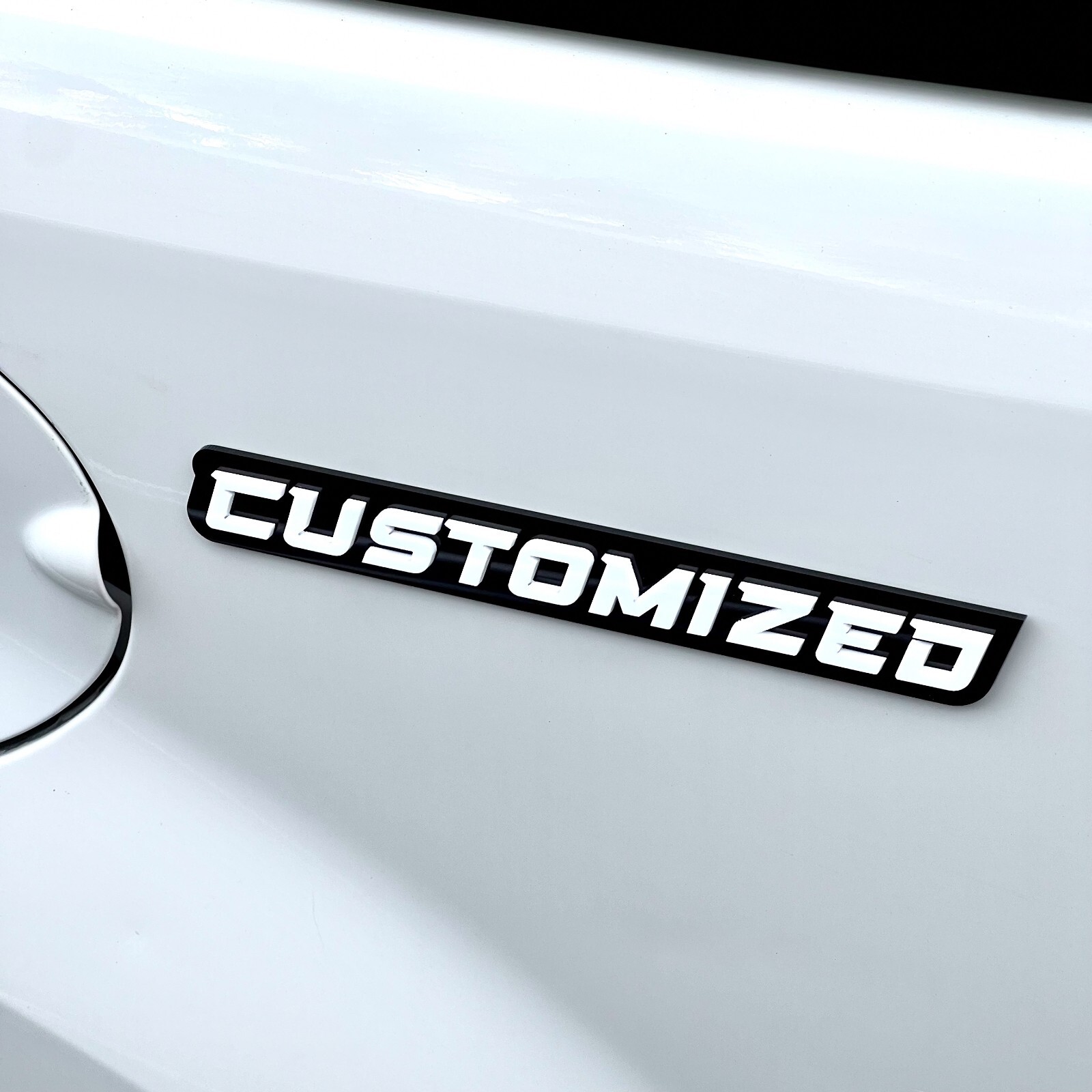 Custom Car Emblem Badge MULTI COLOR Customized Text Names