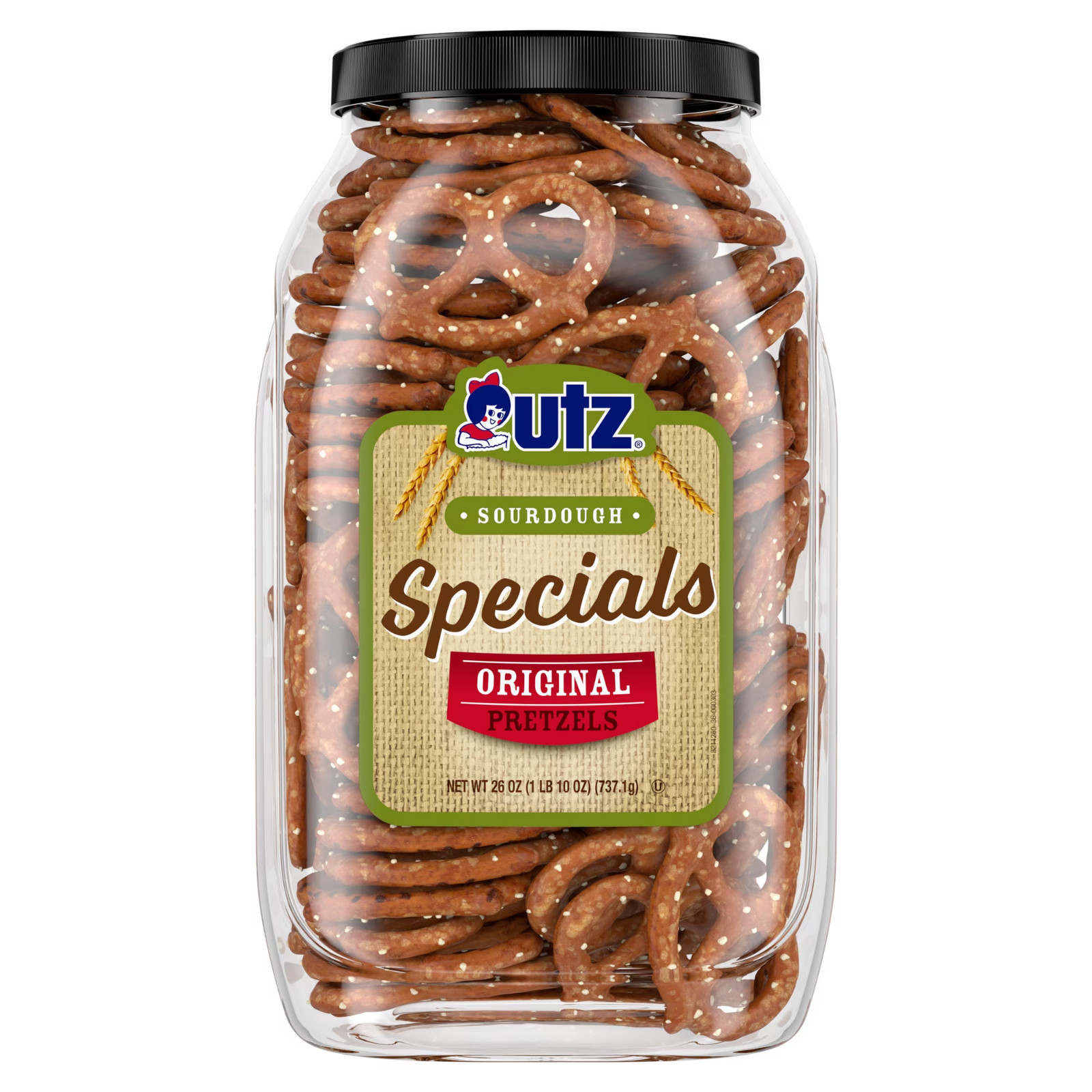 NEW 1 Pack Utz Pretzels Sourdough Extra Dark Specials Pretzel 26 OZ