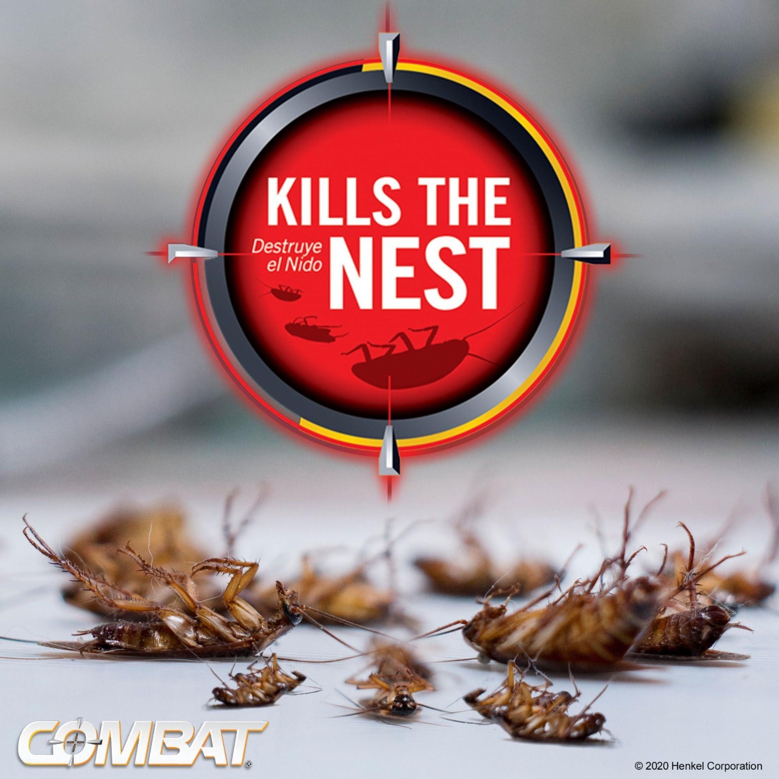 Combat Max Roach Killing Gel 2.1 oz Syringe – Indoor & Outdoor Cockroach Control