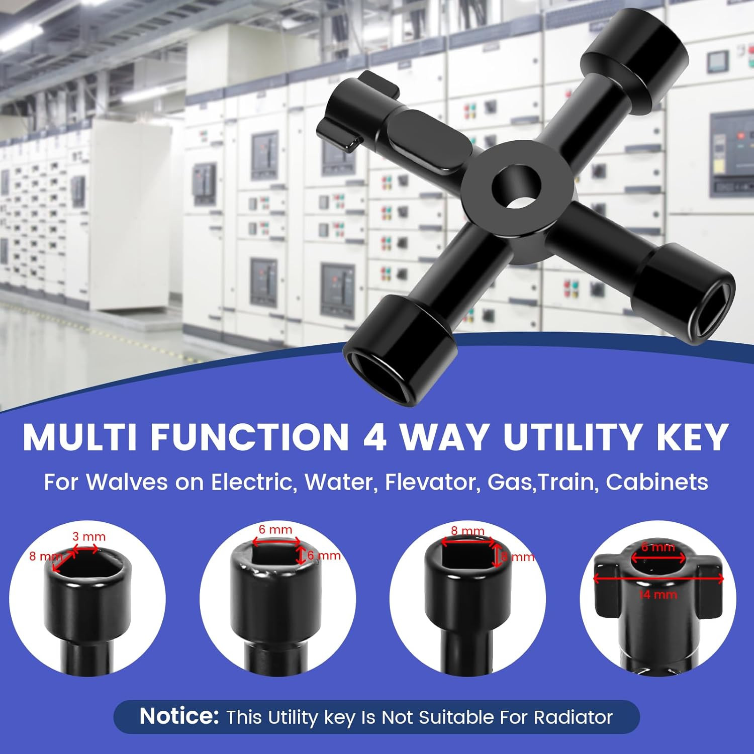 Plumbing Tools, Angle Stop Wrench Angle-On Wrench Kit, Professional Plumbers Wre