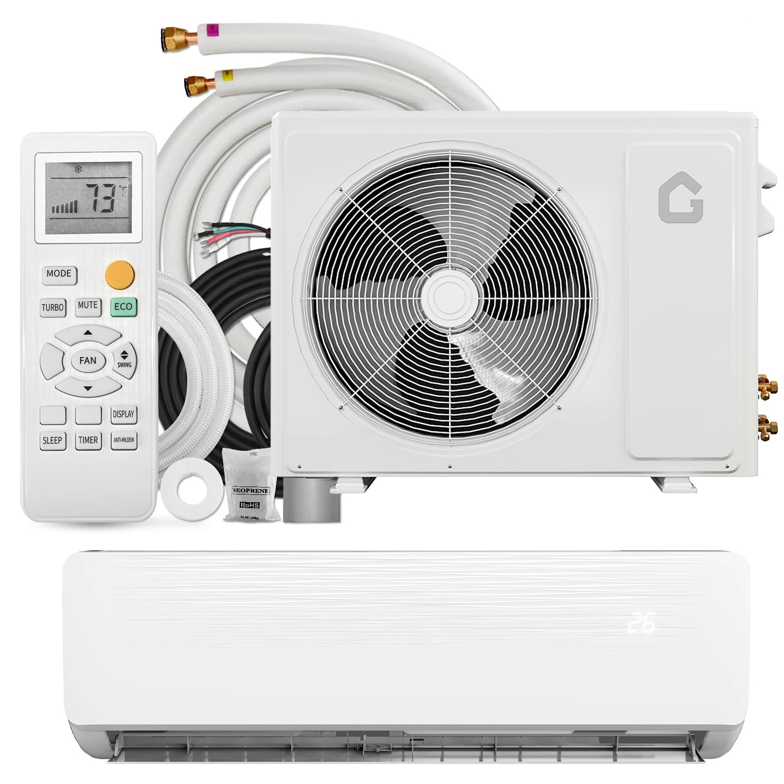 12000 BTU Mini Split Air Conditioner AC Unit and Heat Pump Up to 750 Sq. Ft