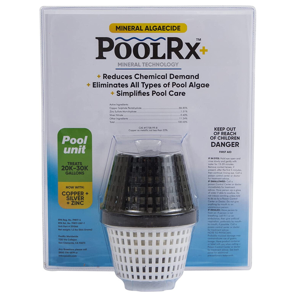 Pool Rx Plus Black Algaecide Unit Treats 20 – 30,000 Gallon Swimming Pool