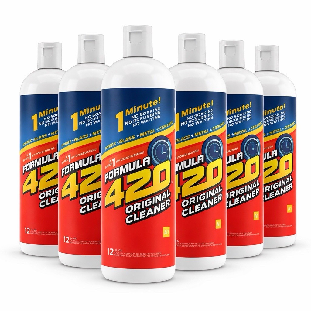 Formula 420 All Purpose Cleaner – 12oz Bottles (6-Pack) for Glass & Metal