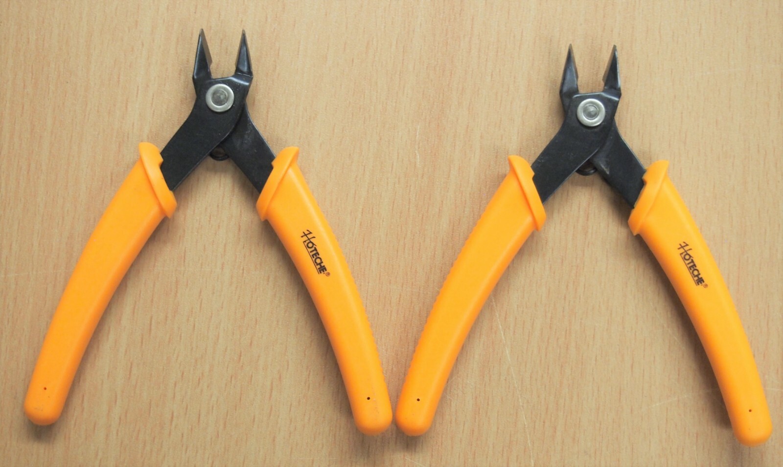 2PC Hoteche Electronic Nipper Thin Jaw 4.5in 115mm Alloy Steel