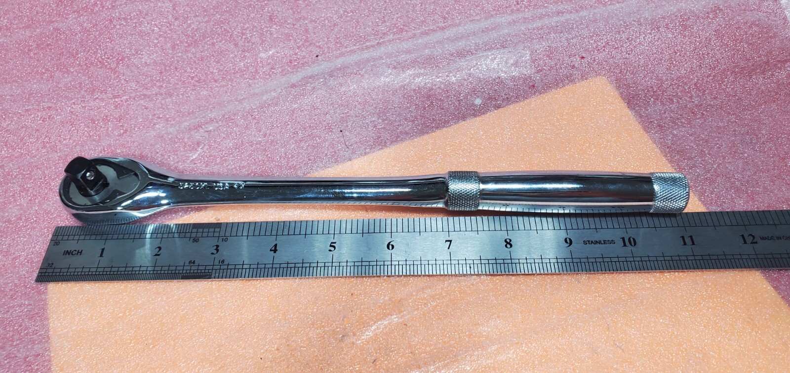 1 pcs PROTO 5250XL USA 4x Wrench Tooth Hand Ratchet, 11 in, Chrome, 3/8 in New.