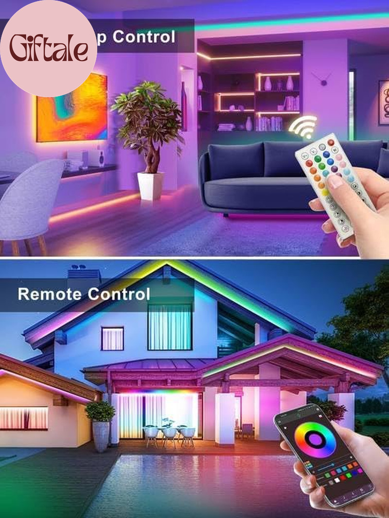 50FT RGB Neon Rope Lights, Outdoor Led Strip Lights Waterproof IP67 with Remote