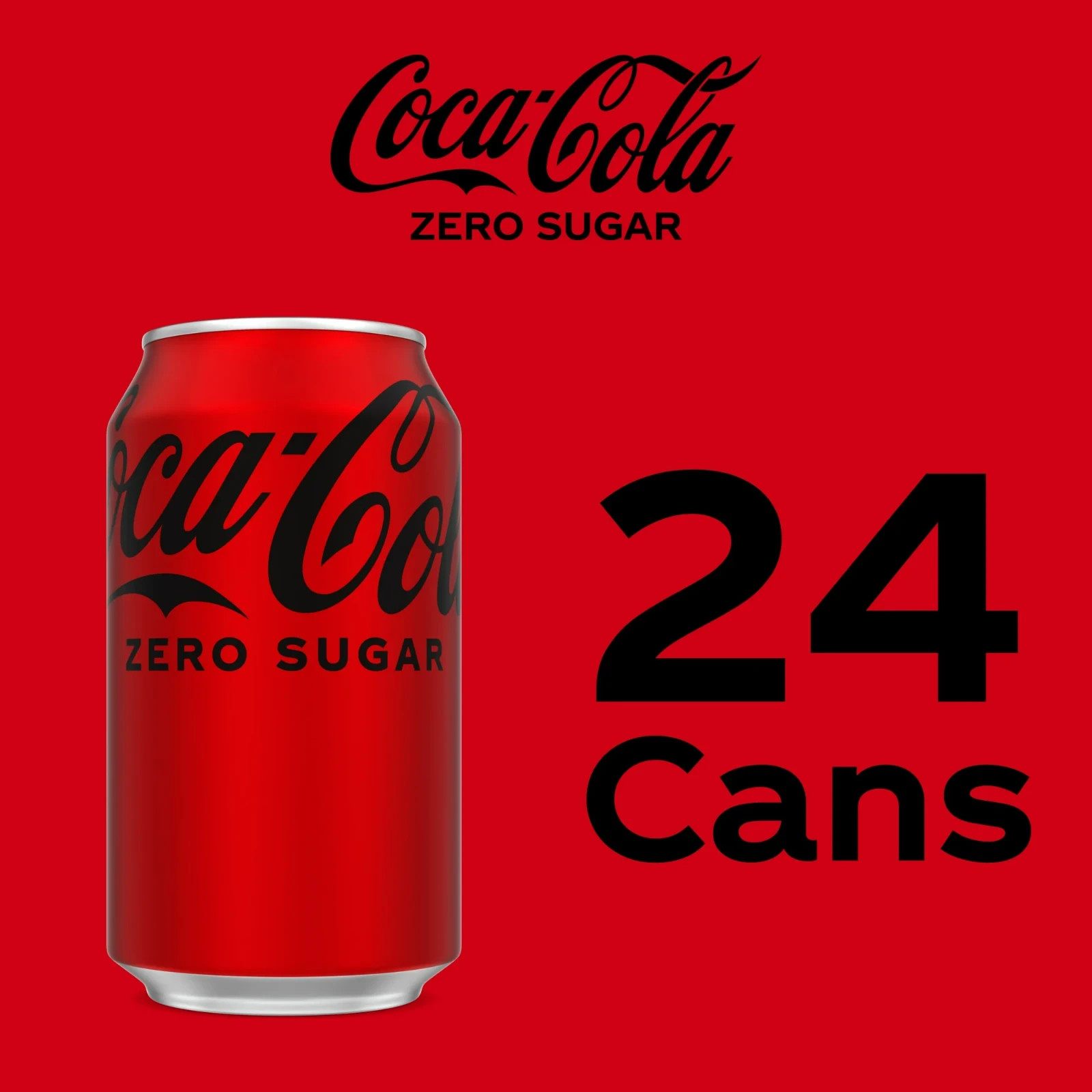 Coca-Cola Zero Sugar Soda Pop Zero Sugar, 12 fl oz, Pack of 24
