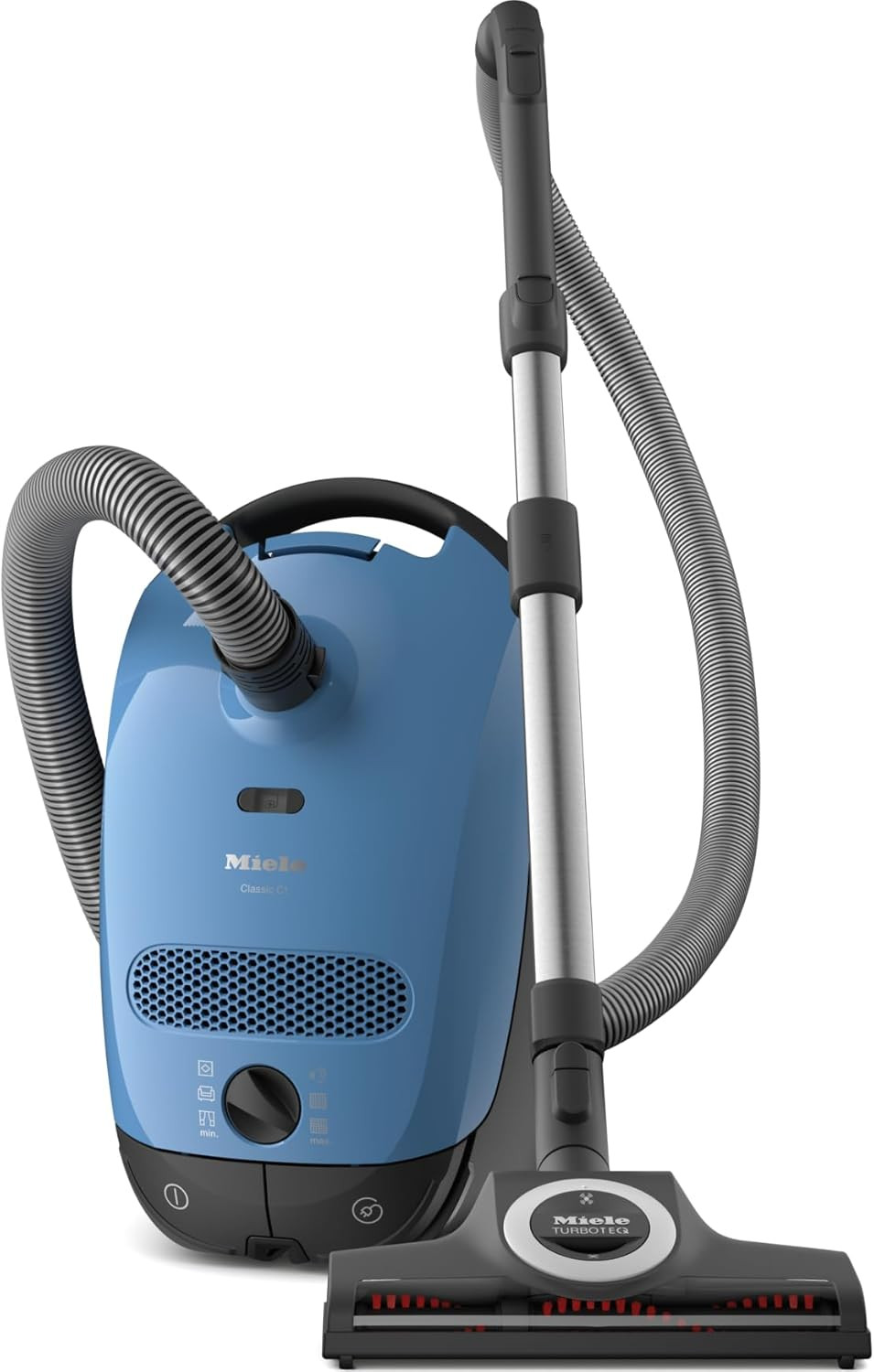 Miele Classic C1 Turbo Team Bagged Canister Vacuum, Tech Blue – Portable, Househ
