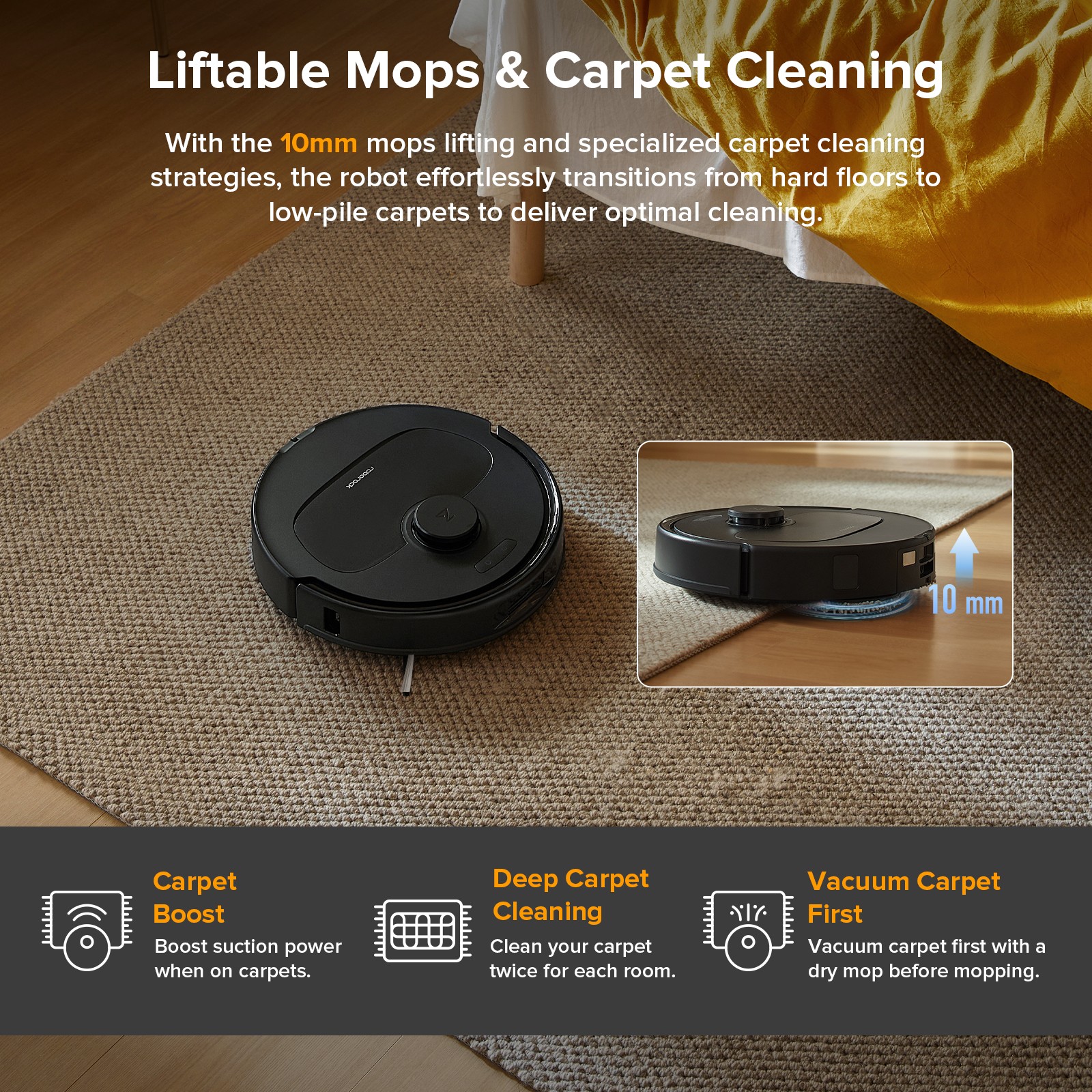 Roborock Q Revo Robot Vacuum, Self-Drying, Self-Washing – Certified Refurbished