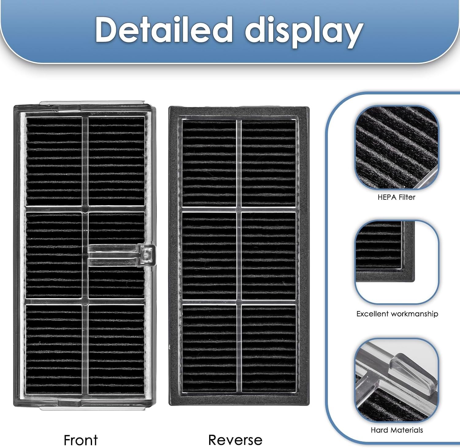 5 Pieces L40 Ultra Replacement HEPA Filters for Dreame X40 Ultra/ L10s Pro Ul…