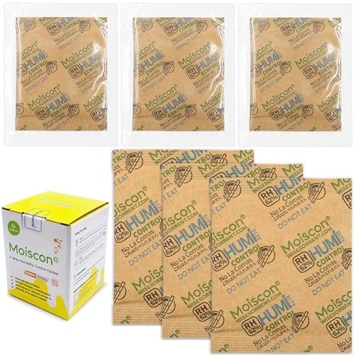 Individually Wrapped 60 Pack 62% RH Humidity Control Packets for Quality Storage