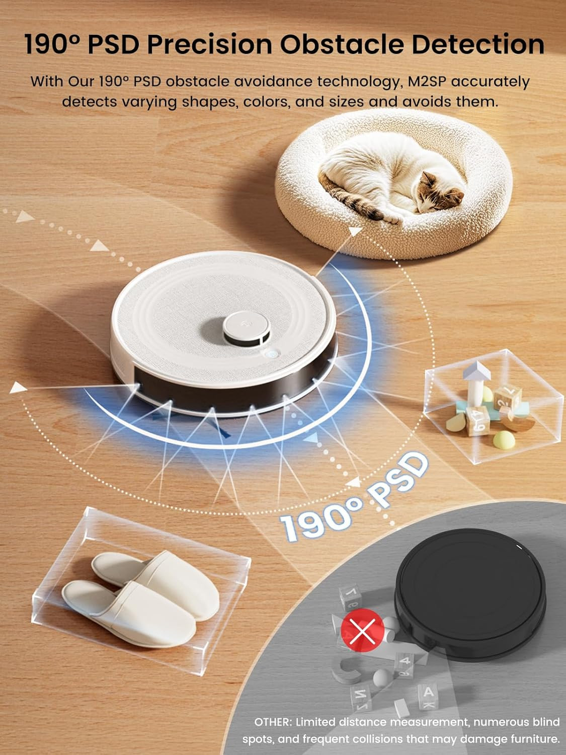 Robot Vacuum and Mop Combo, 8 Weeks Self-Emptying with Dual Dustbin Options, 600