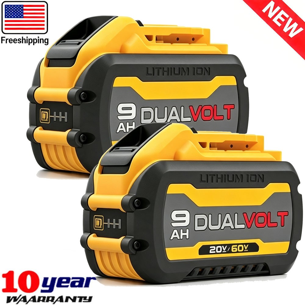 2 Pack For DEWALT DCB609 20V/60V MAX FLEXVOLT 9.0Ah Lithium-Ion Battery Tool New