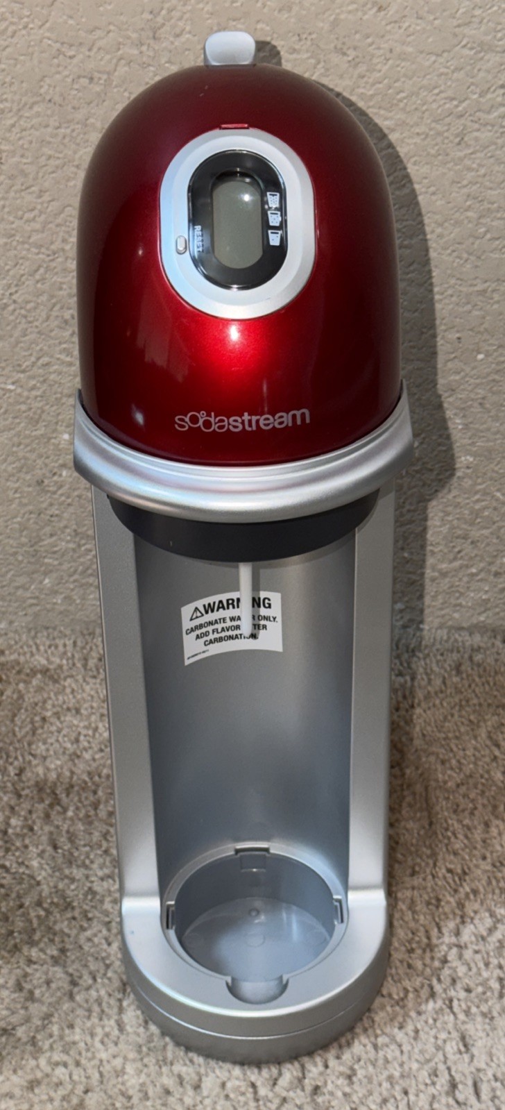Sodastream FZ9001 Fizz Red Sparkling Water/ Soda Maker *Tested* NO CO2!