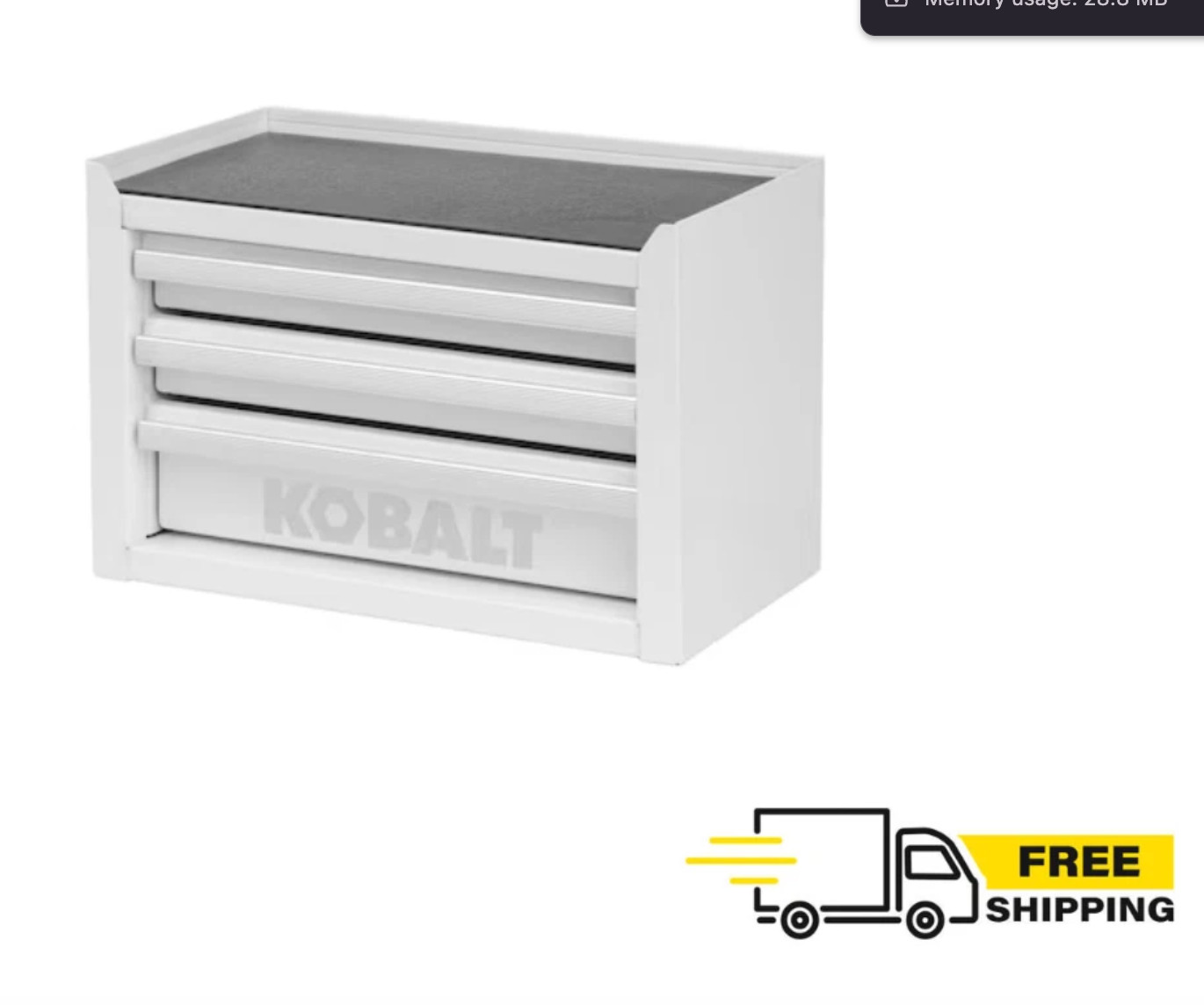 Kobalt Mini 3 Drawer Steel Tool Box Jewelry Box Rare – Choose Color NEW