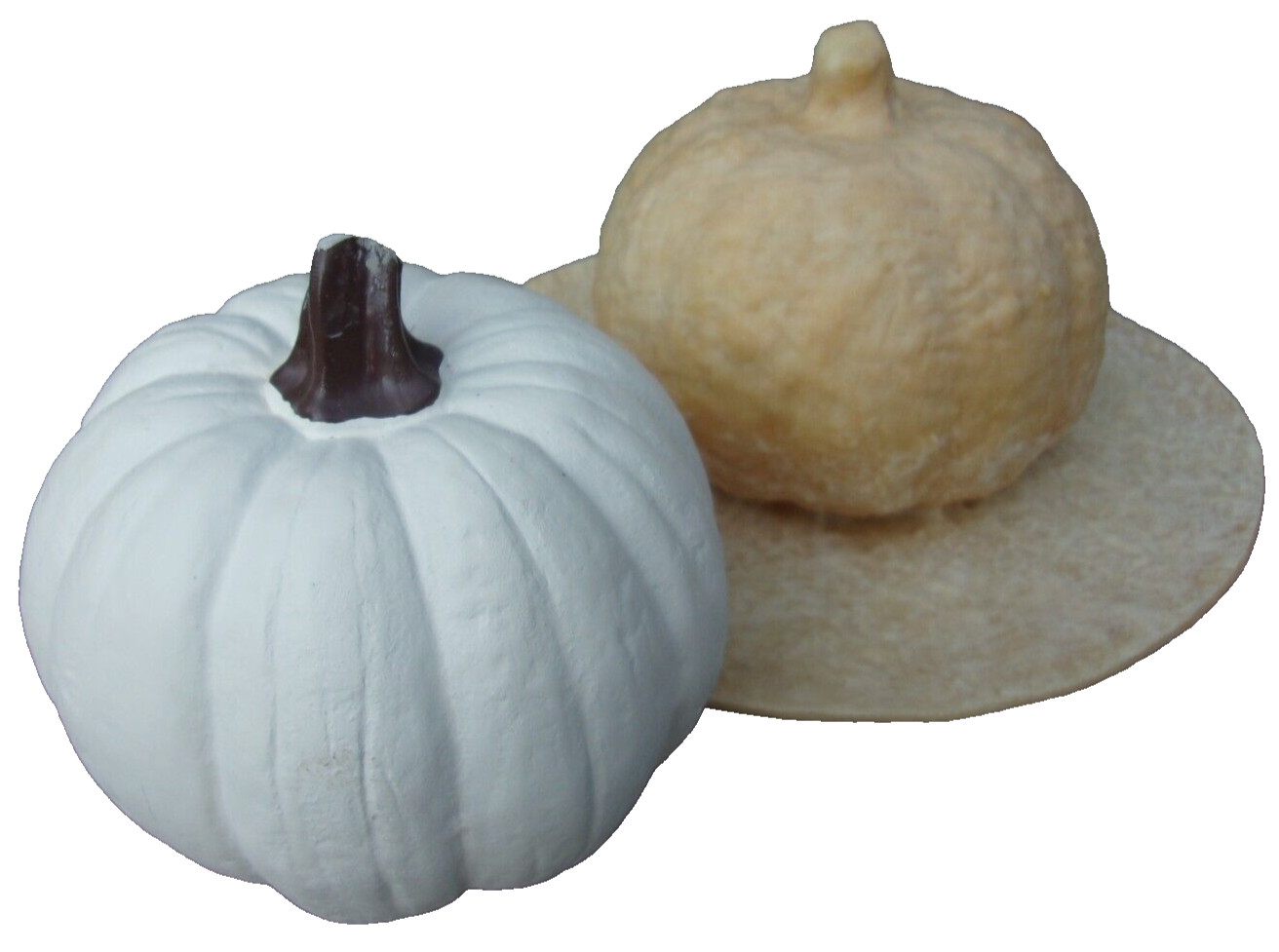 Latex pumpkin mold plaster cement concrete rubber mould 4.5″W x 4.5″H