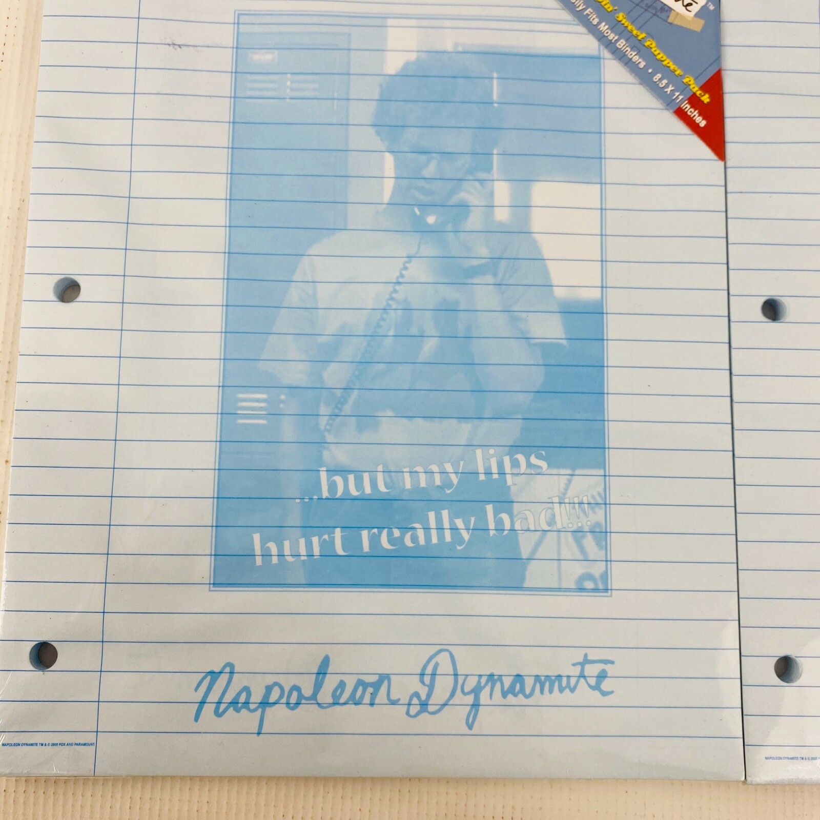 Napoleon Dynamite School Supplies Lot Folders Loose Leaf Paper Heck Yes! Liger