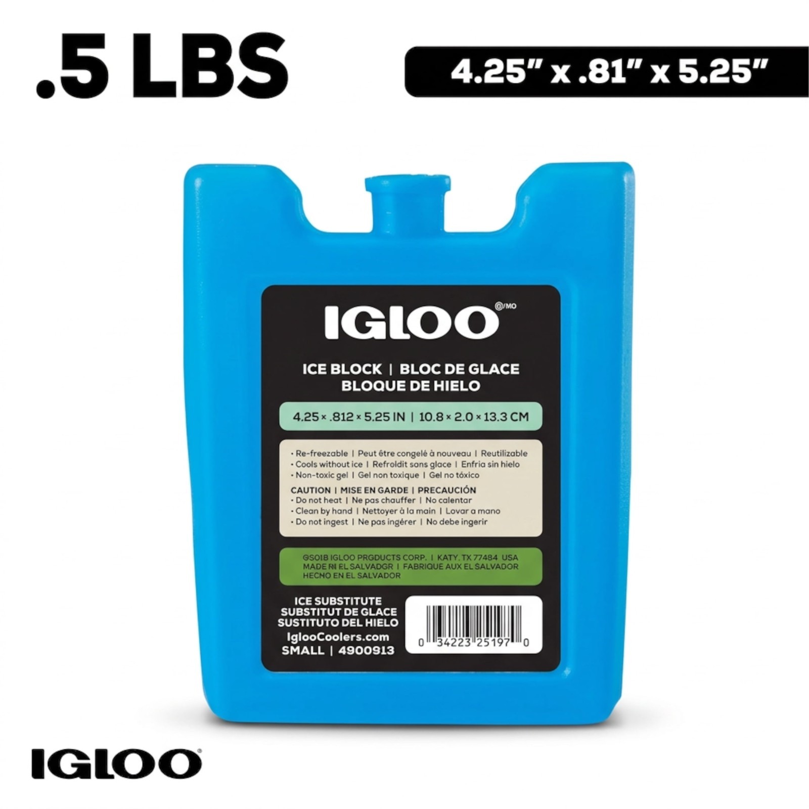 4 pack Small Igloo Reusable Ice Pack for Lunch Boxes & Coolers ( FREE SHIPPING )