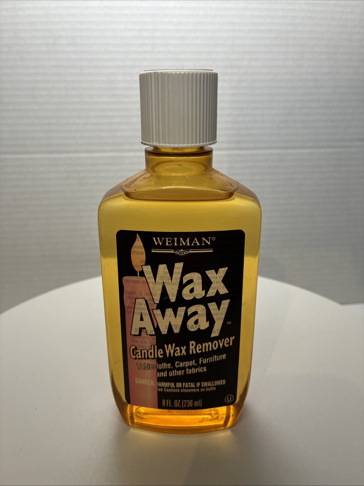 Weiman Wax Away 8 fl oz Bottle Candle Wax Remover | 98% Left