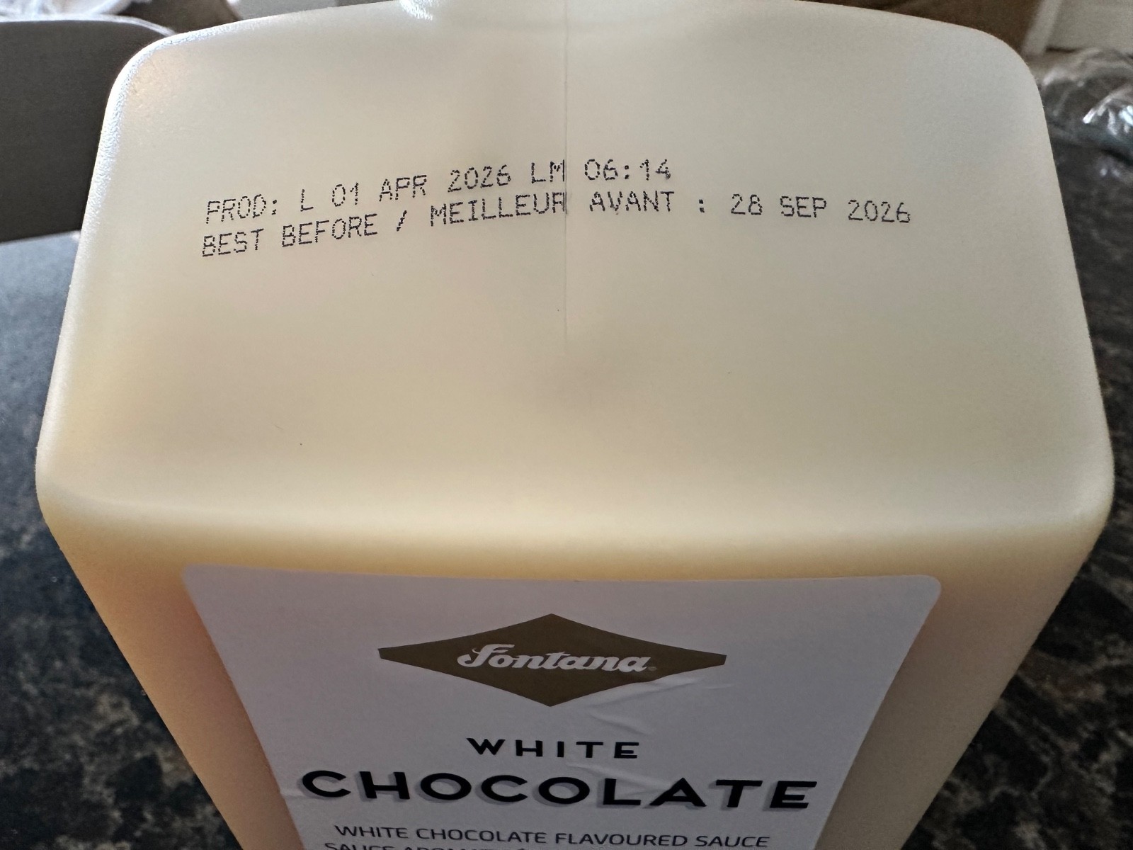 Fontana by Starbucks White Chocolate Mocha Sauce W/PUMP – BEST BY NOV 26, 2023