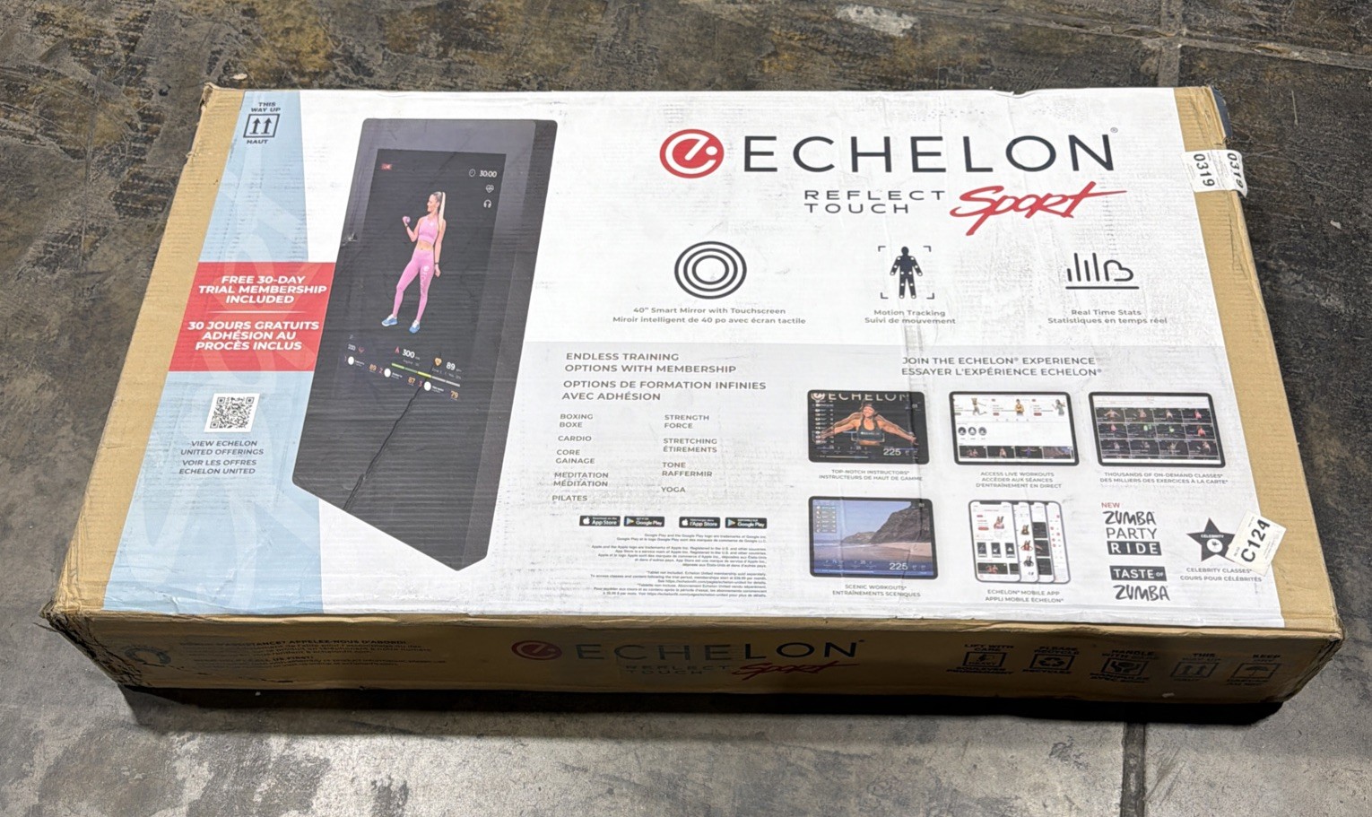 Echelon Reflect Sport 40″ Smart Fitness Mirror ECH-REFL03-SPT Home Gym Workout