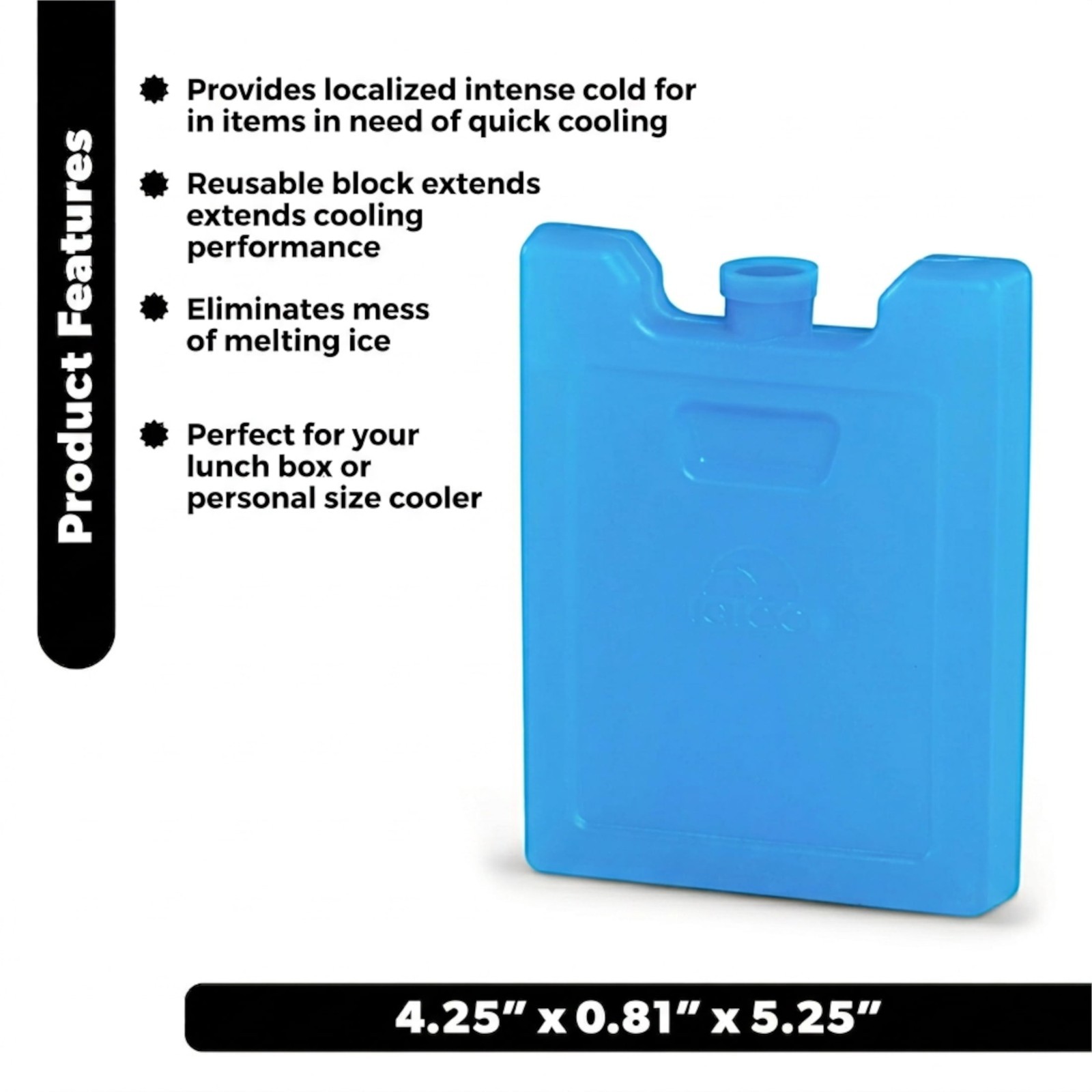 4 pack Small Igloo Reusable Ice Pack for Lunch Boxes & Coolers ( FREE SHIPPING )