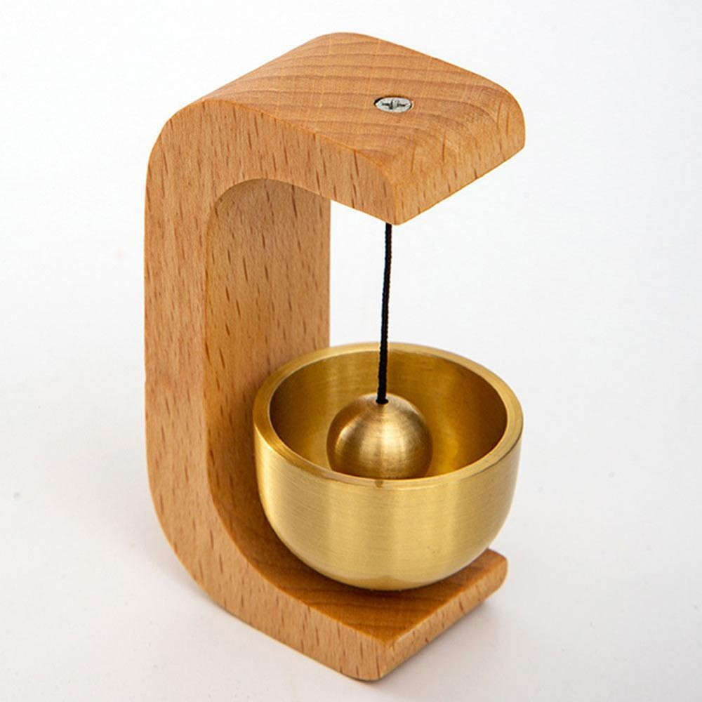 Magnetic Wind Chime DoorBell Doorway Setting Wooden-Copper for Coffee Shop/Home