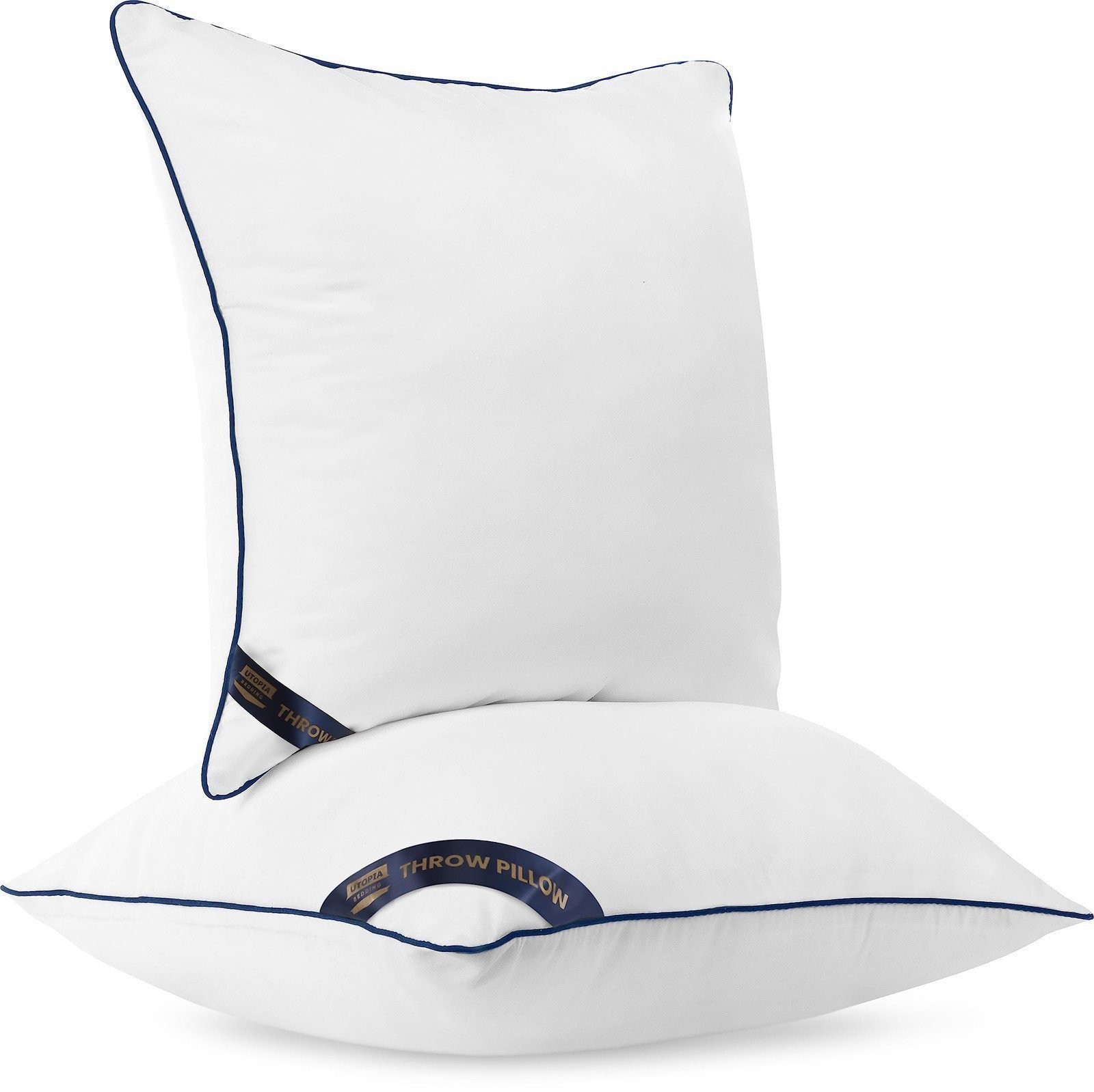 Utopia Bedding Throw Pillow Inserts (Pack of 2, White), 14 x 14 Inches…