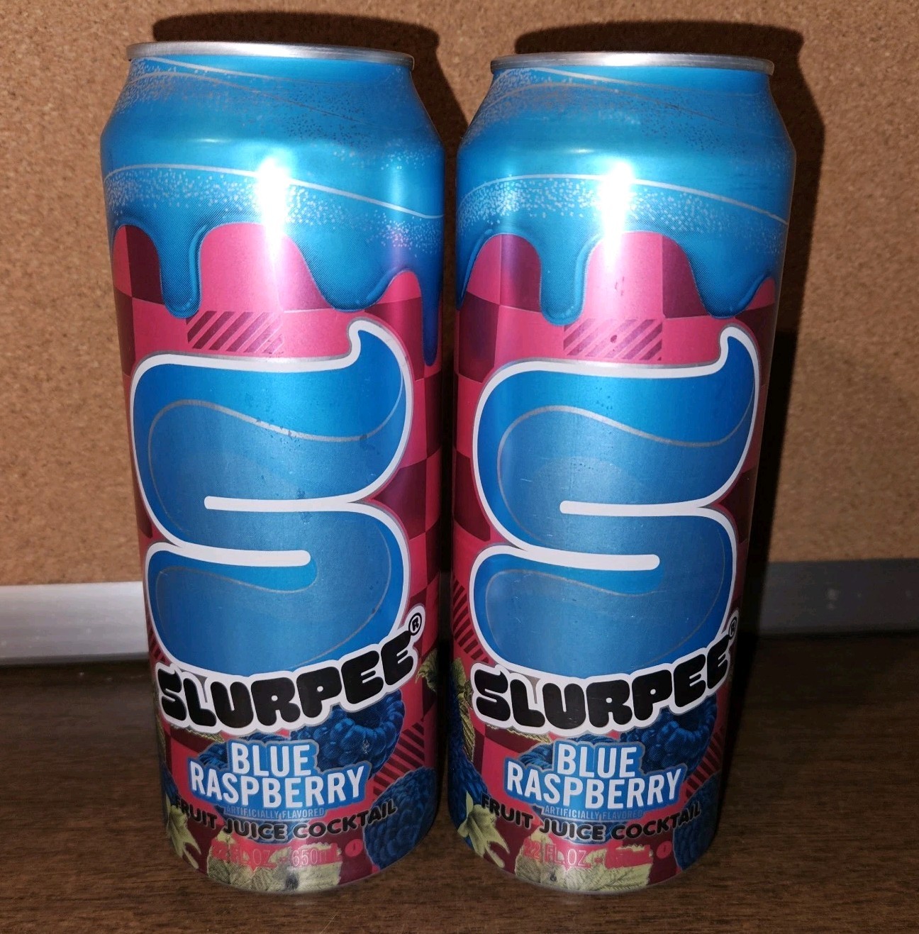 2x Arizona Slurpee Blue Raspberry Fruit Juice Cocktail 22oz Cans – NEW 2026