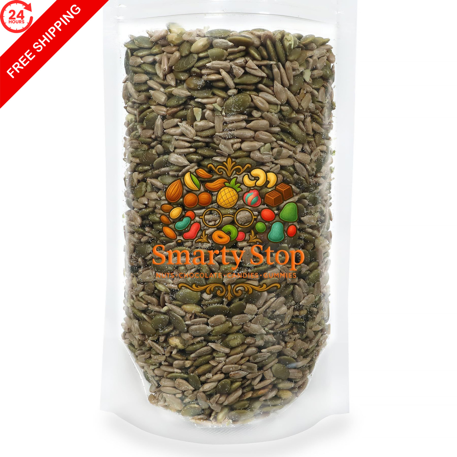 Smarty Stop Roasted Salted Kernel Pumpkin and Sunflower 1 Pound (Pack of 1)