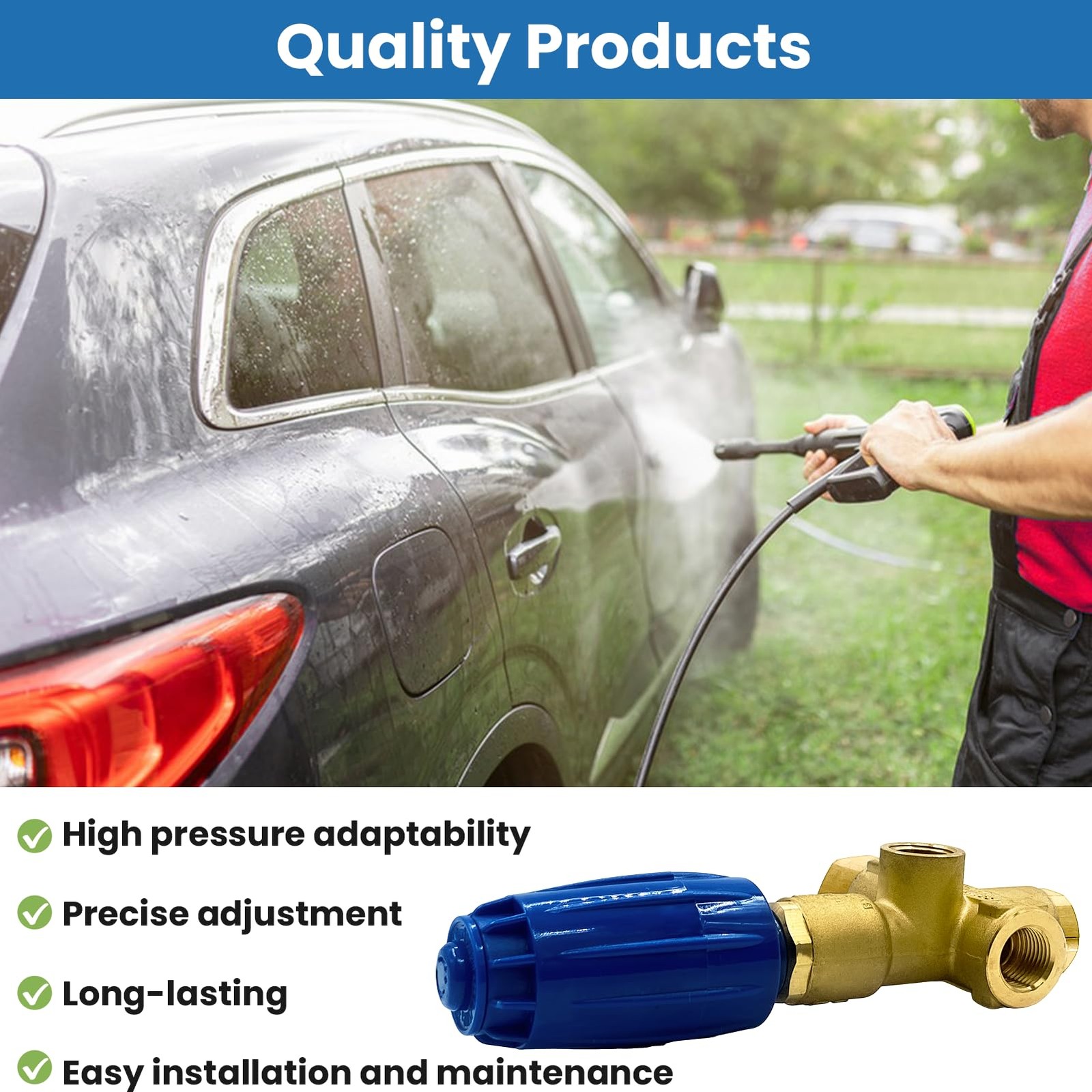 Upgraded V.B 85/310 Unloader Valve Pressure Washer Pump with Knob, Replace
