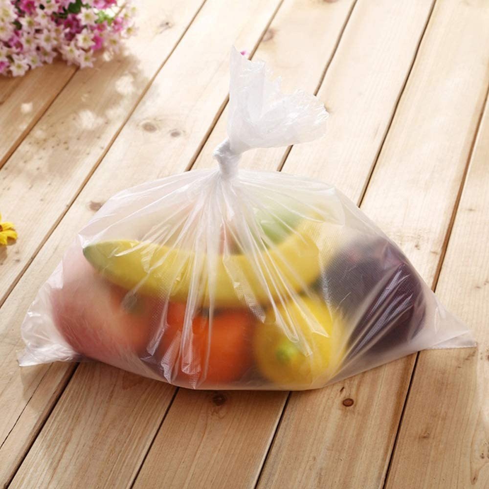 Plastic Produce Clear Bag On Roll Kitchen Food Fruit Storage Vegetable 350/Roll