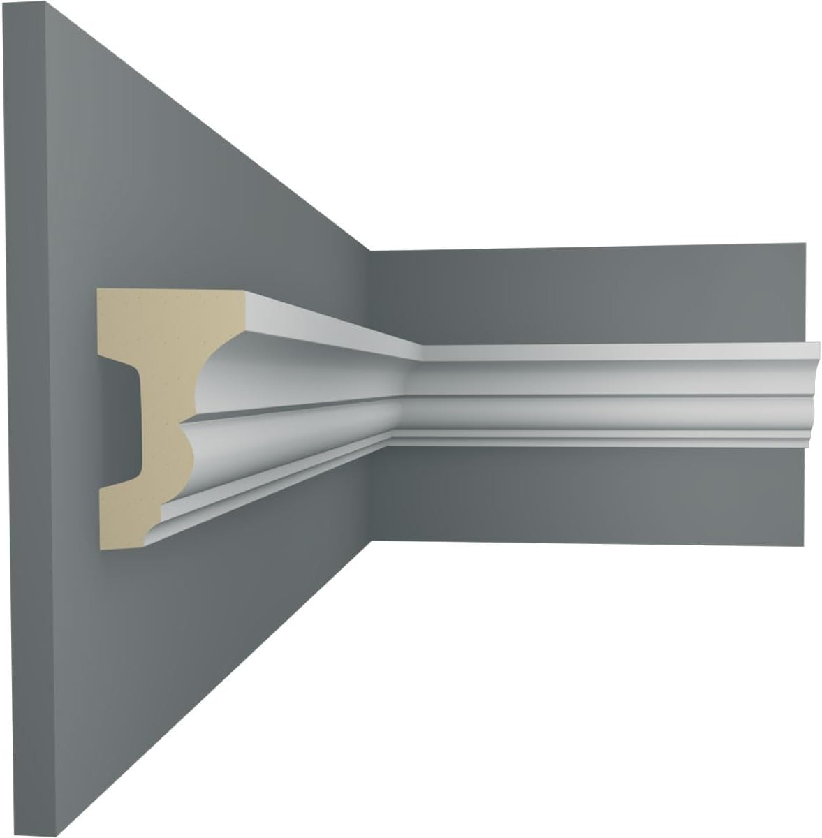 Classic 4-Pack Panel Moulding, Primed, 2.75″H x 1.375″P x 94.5″L