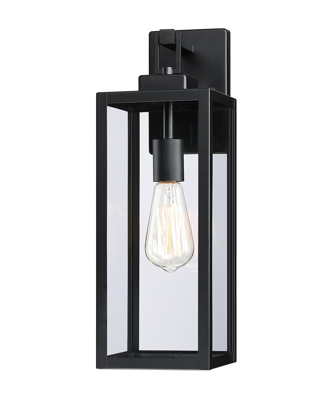 Faymart Lighting 2 Pack Large Outdoor Wall Sconce 18 Inch Black Wall Lantern