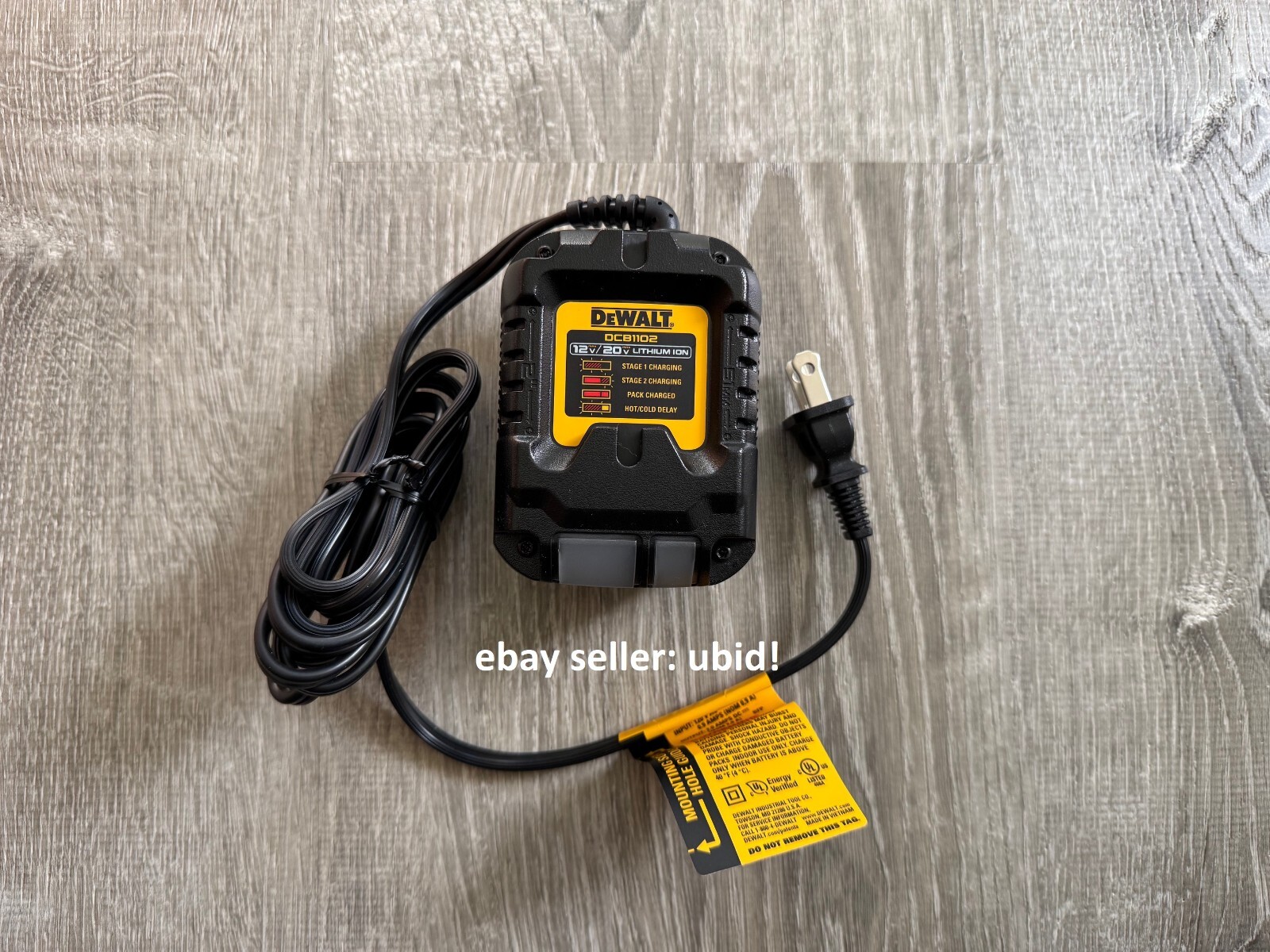 Genuine Dewalt 12v/20v/60v Flexvolt Lithium Battery Charger 20 volt DCB1102