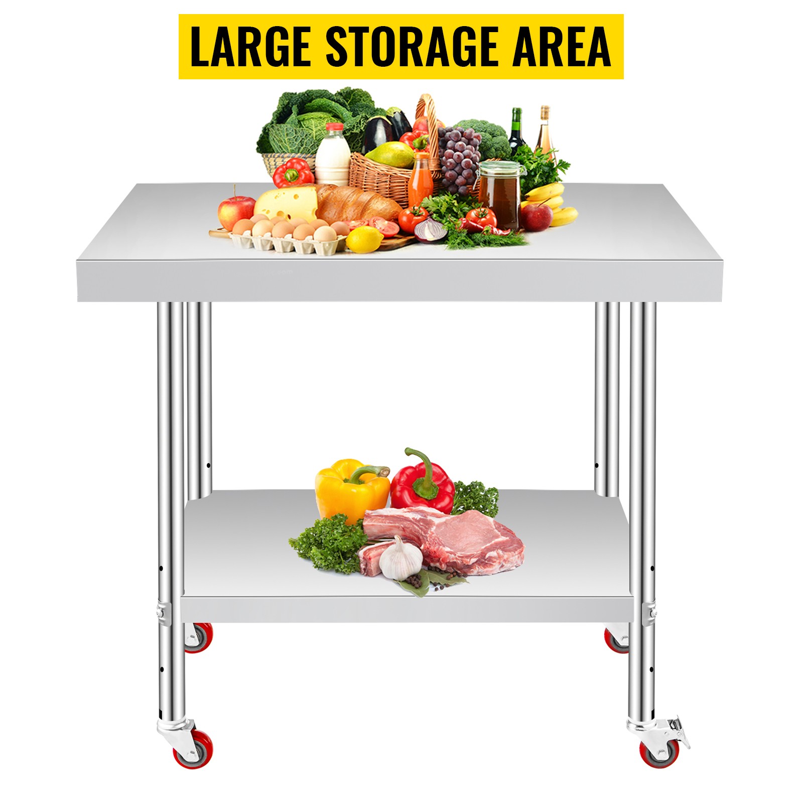 11 Style Stainless Steel Work Prep Table Station Commercial Kitchen Restaurant