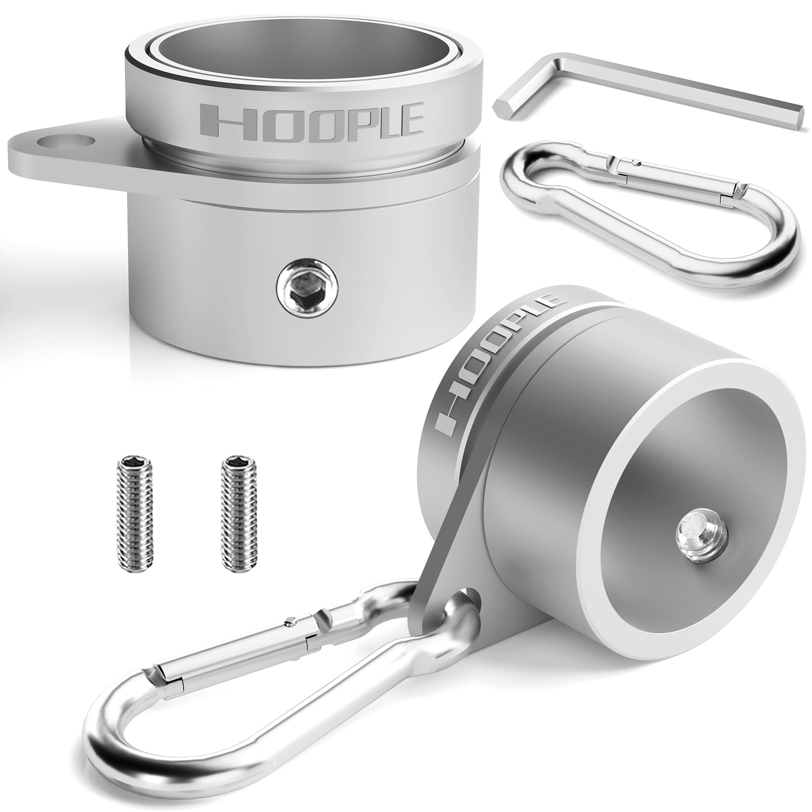 2pcs Flag Pole Ring 360° Rotating Aluminum Alloy for 0.75-1 In Pole Tangle Free