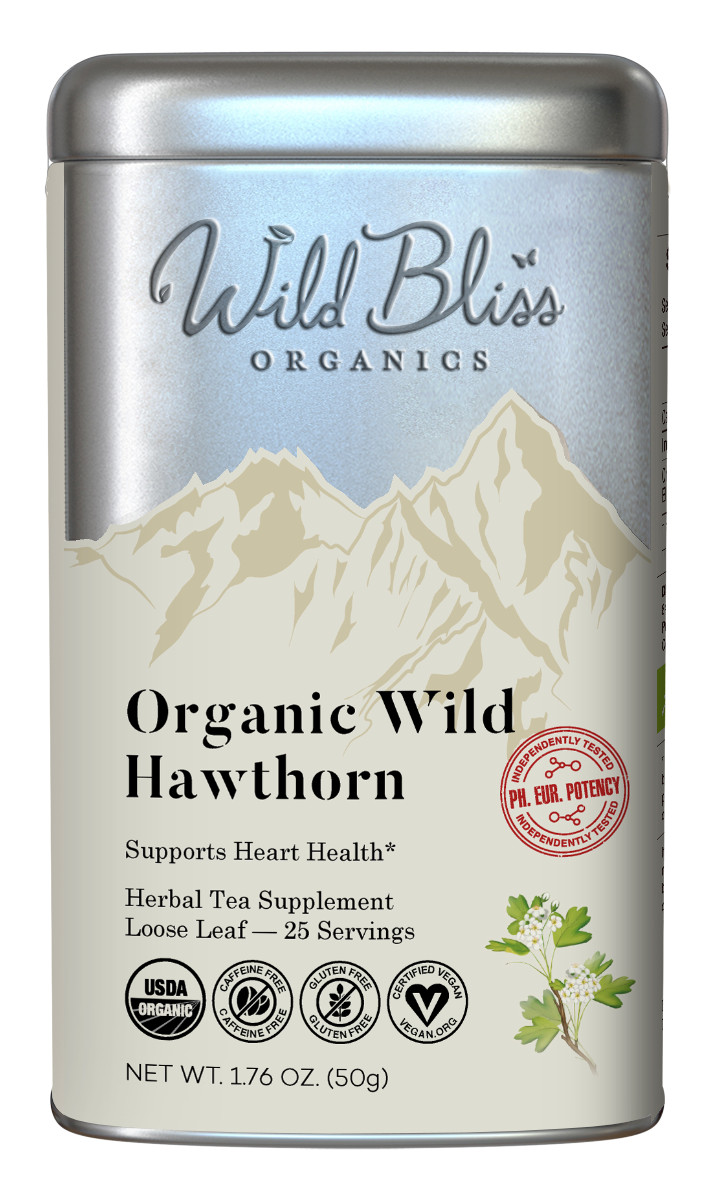 Organic Wild Hawthorn Tea – Caffeine Free Herbal Tea – Pharmacopoeia Potency