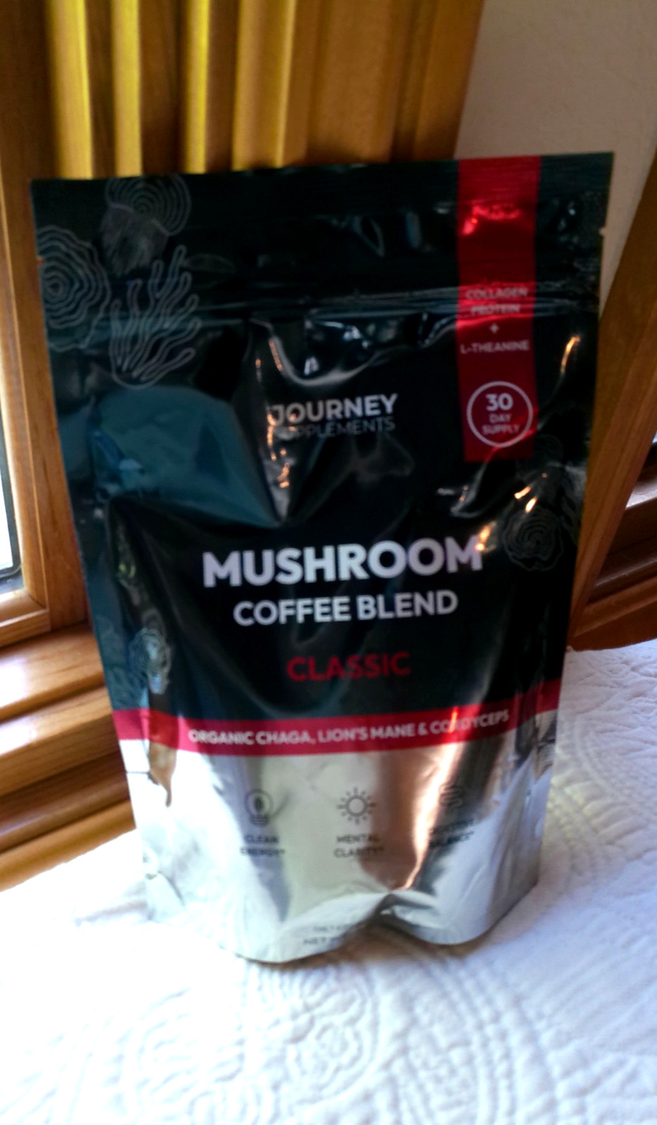 JOURNEY SUPPLEMENTS 7.4 oz MUSHROOM CLASSIC BLEND COLLAGEN PROTEIN EXP 01/2029