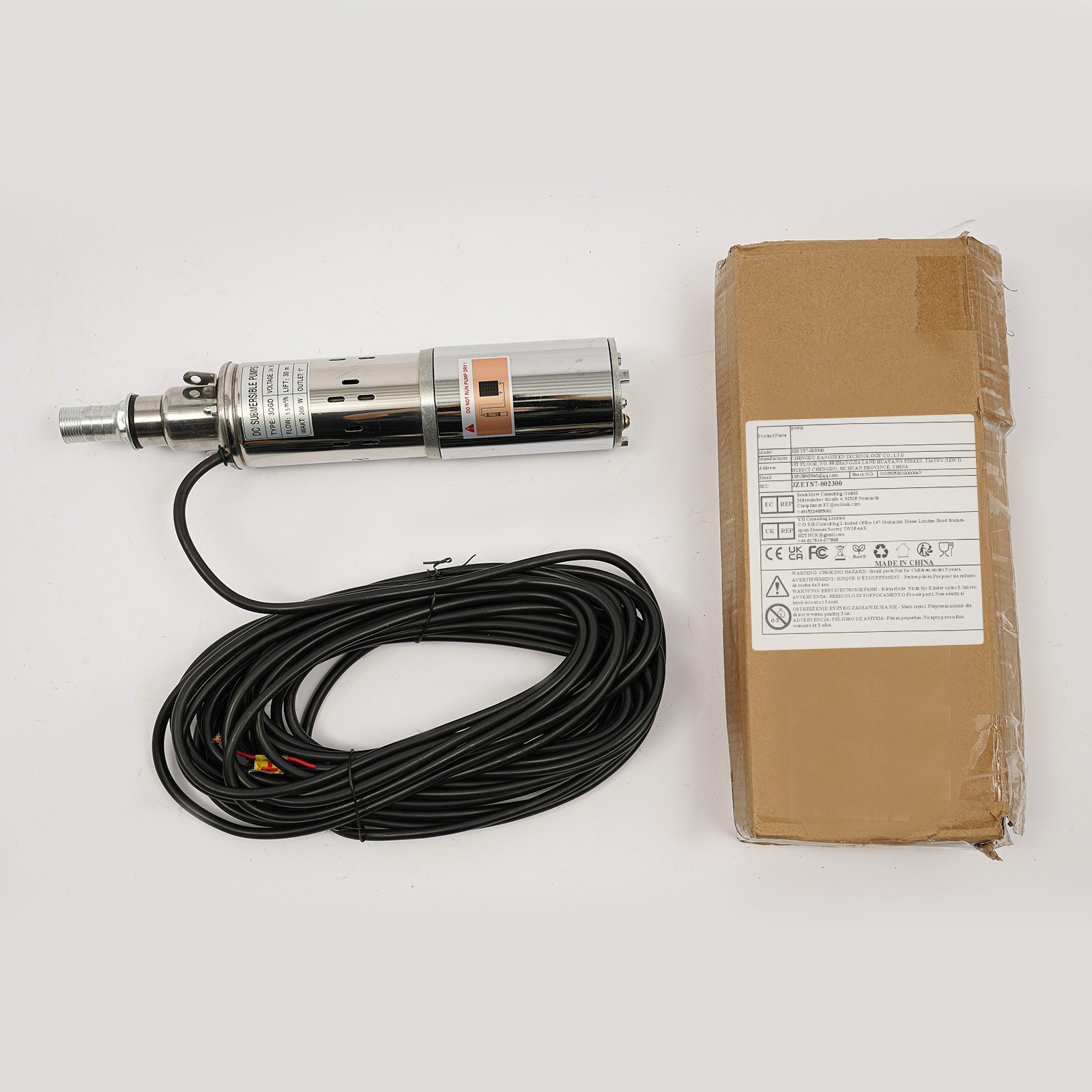 Deep Well Submersible Pump Solar-Powered Water Pumps Stainless Steel Widely Use