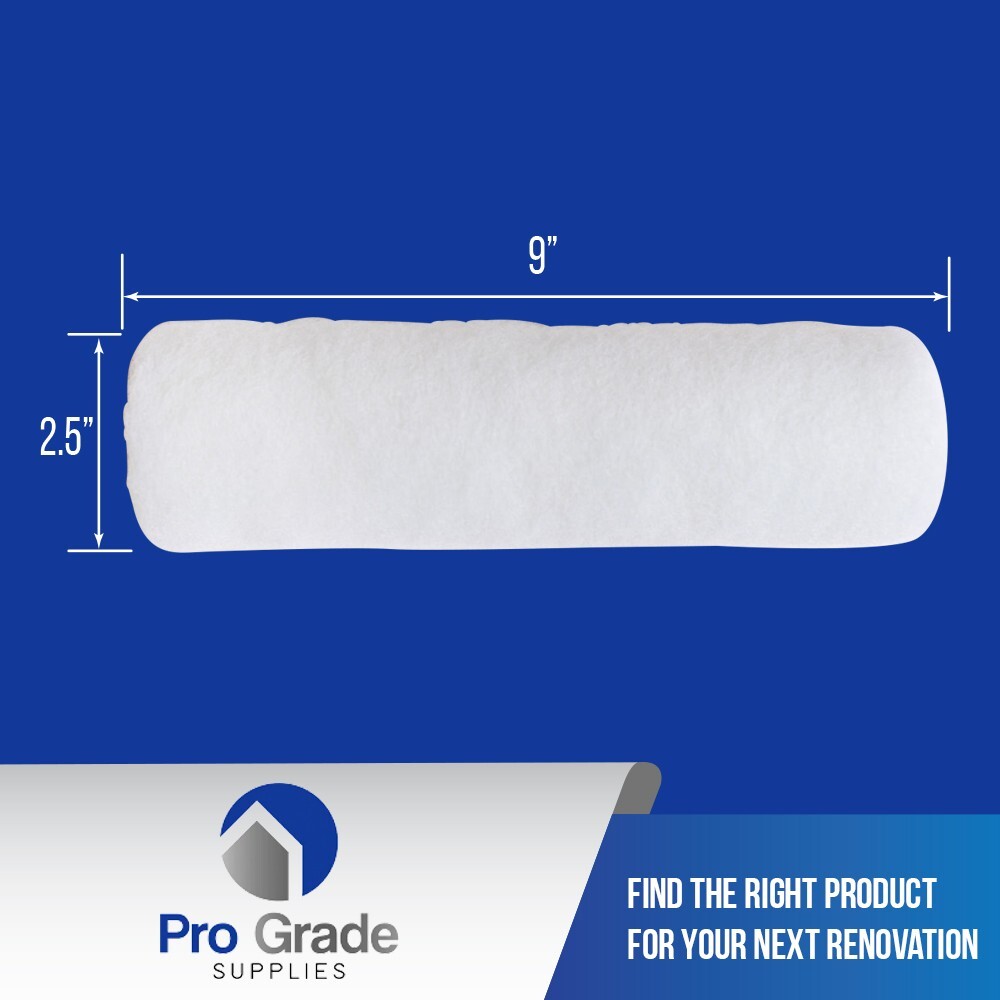 Pro Grade 9″ All Purpose 3/8″ Roller Cover Set Wall Painting Roller Naps