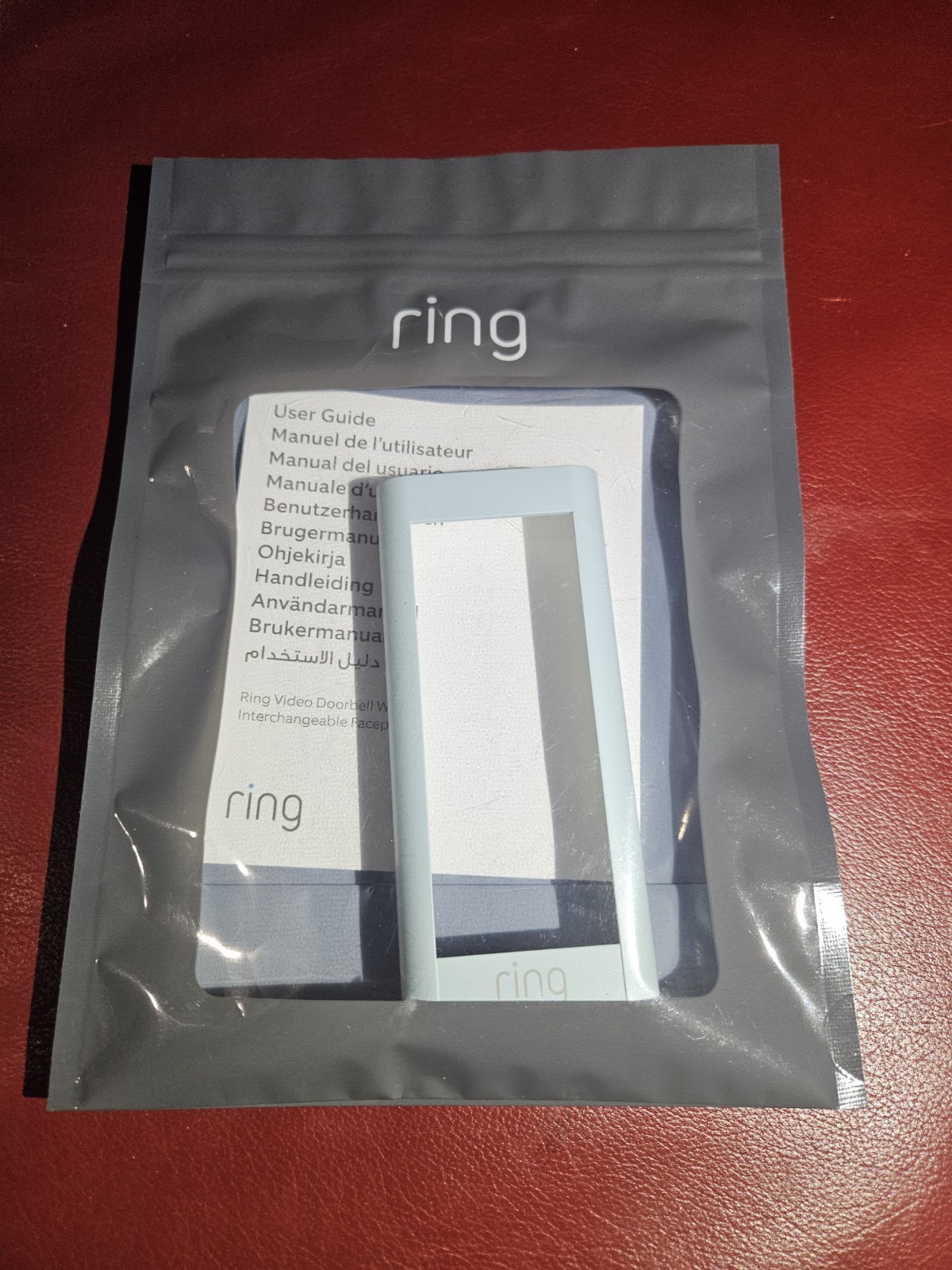 Ring Video Doorbell Wired (2021 release) Faceplate – Ice Blue
