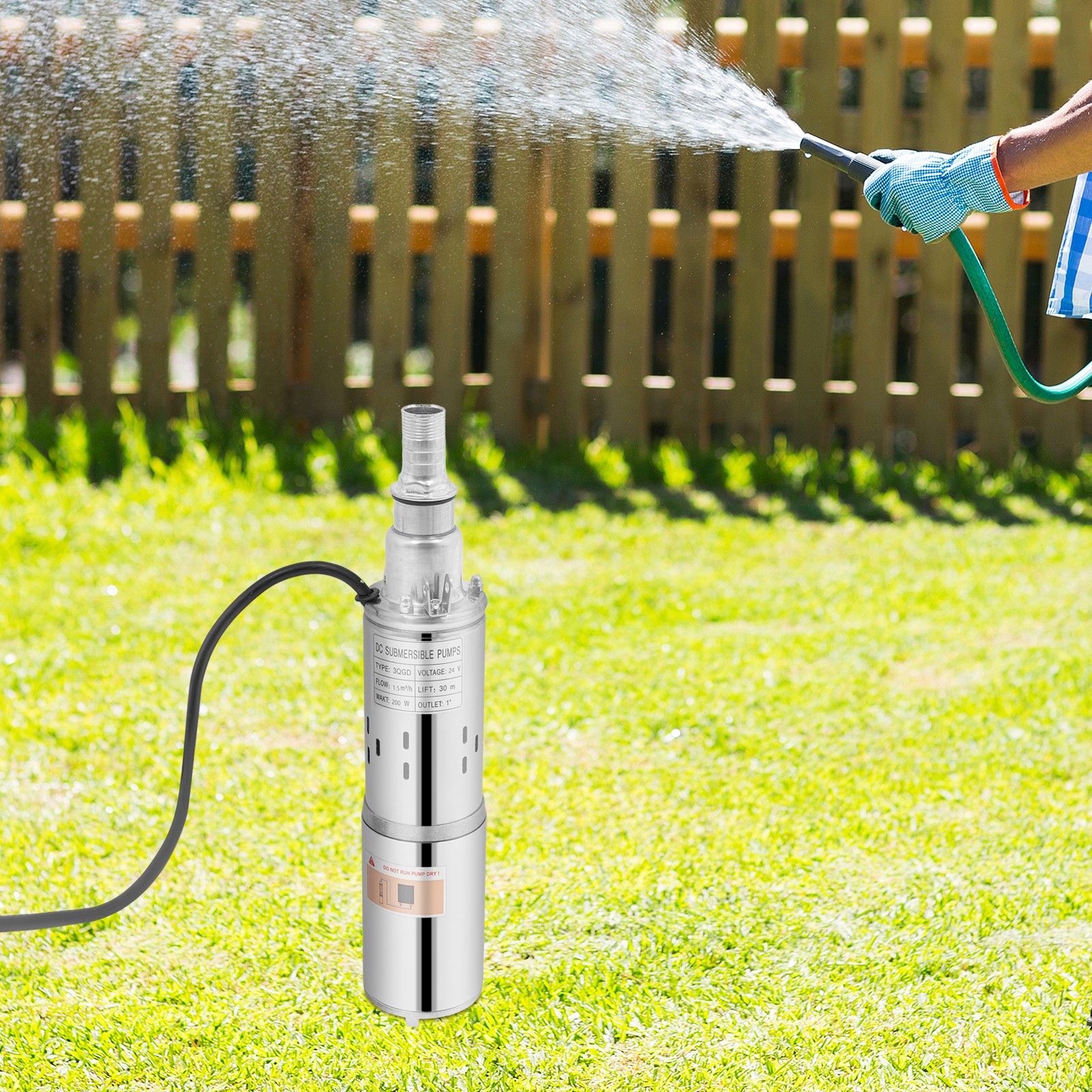 Deep Well Submersible Pump Solar-Powered Water Pumps Stainless Steel Widely Use