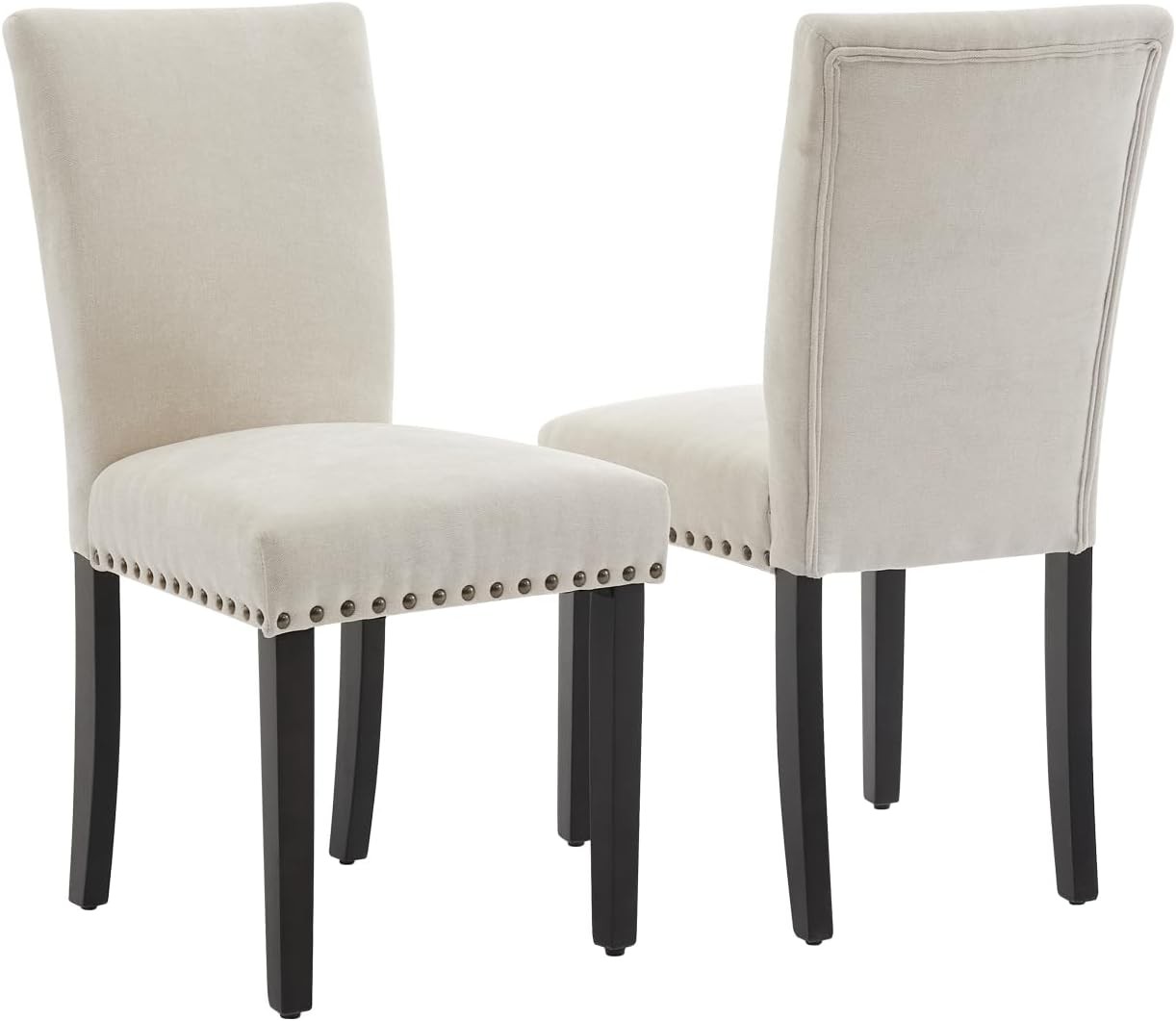GARVEE Upholstered Dining Chairs Fabric Parsons Dining Room Chair with Wood Legs